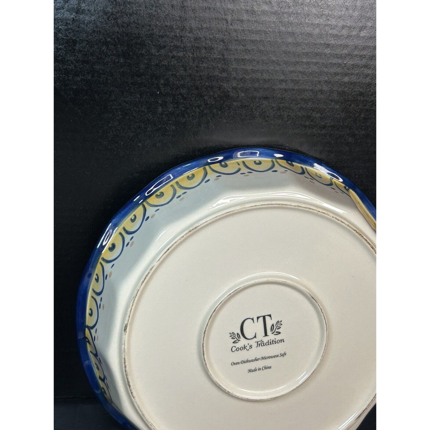 CT Cooks Tradition Quiche Dish / Pie Plate With Basket/holder