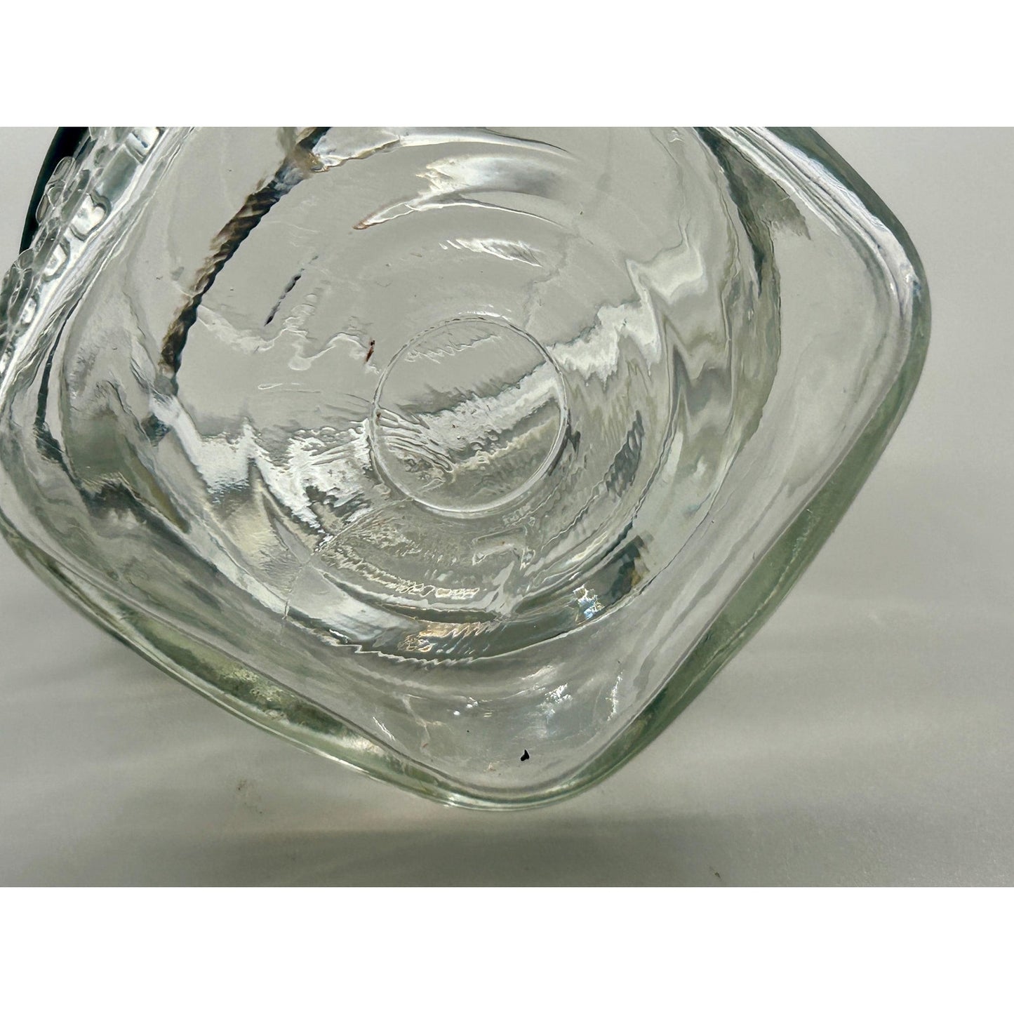 Atlas Good Luck Clover Half Pint Mason Jar Original Wire Bail Glass Lid Antique Hazel Atlas 1920s