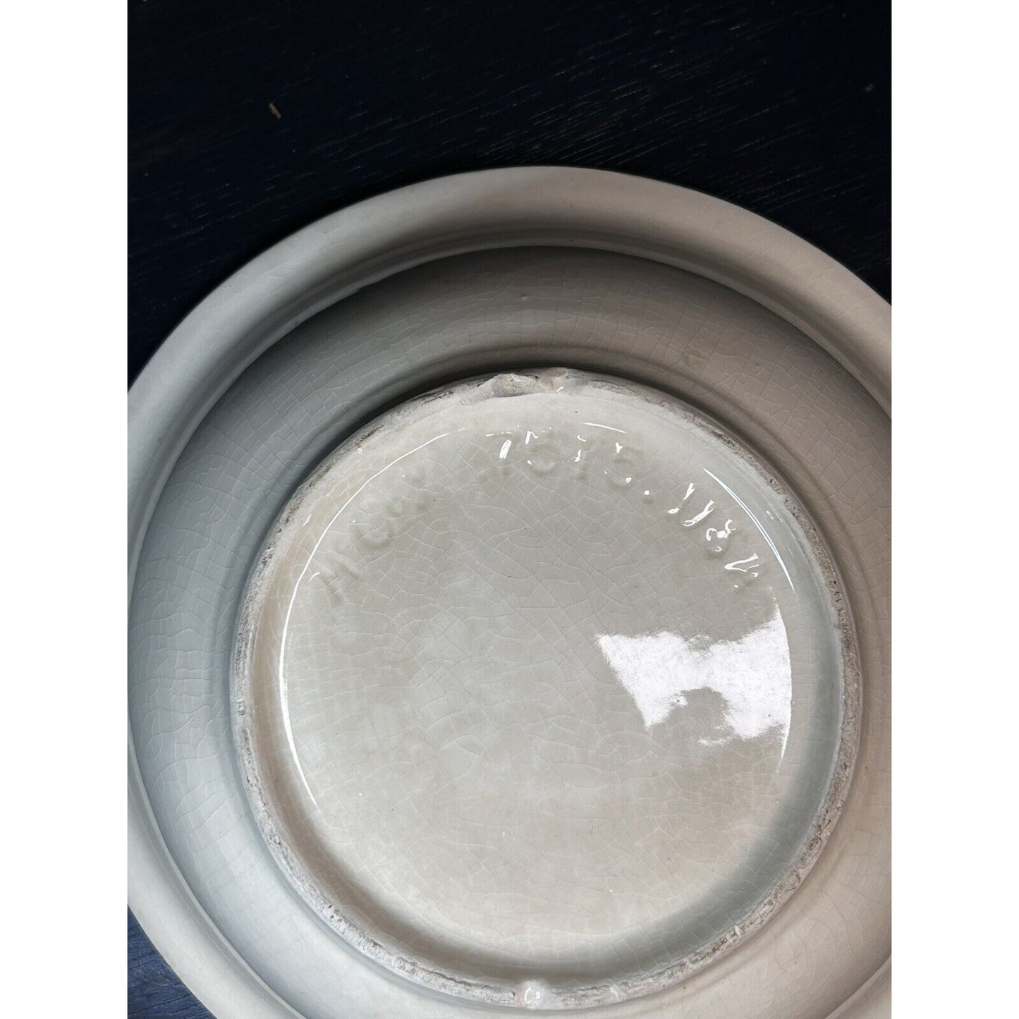 Vintage McCoy Pottery USA 7515 Cream White Mixing Bowl — 10.75" — Farmhouse Utility Stoneware