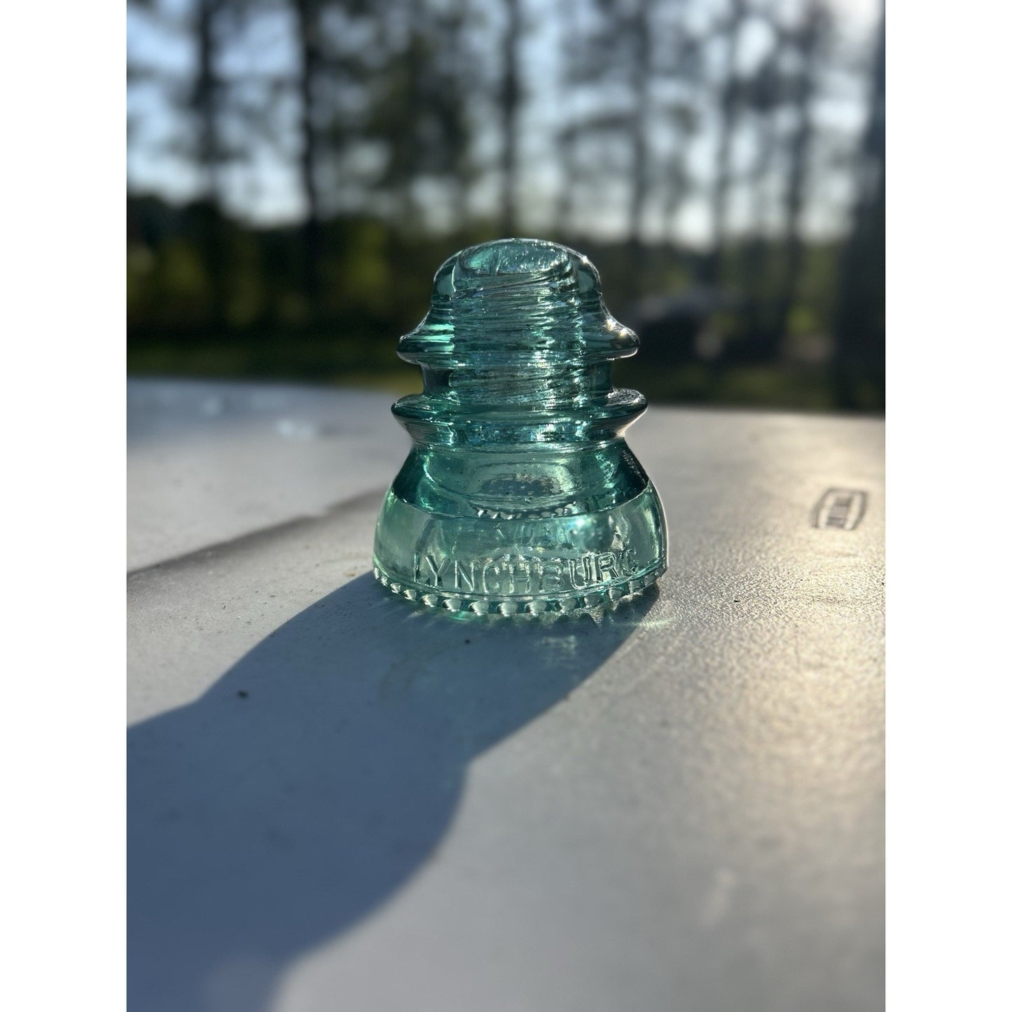 Lynchburg No. 44 CD 154 Ice Blue Glass Insulator — Rare Variant — USA