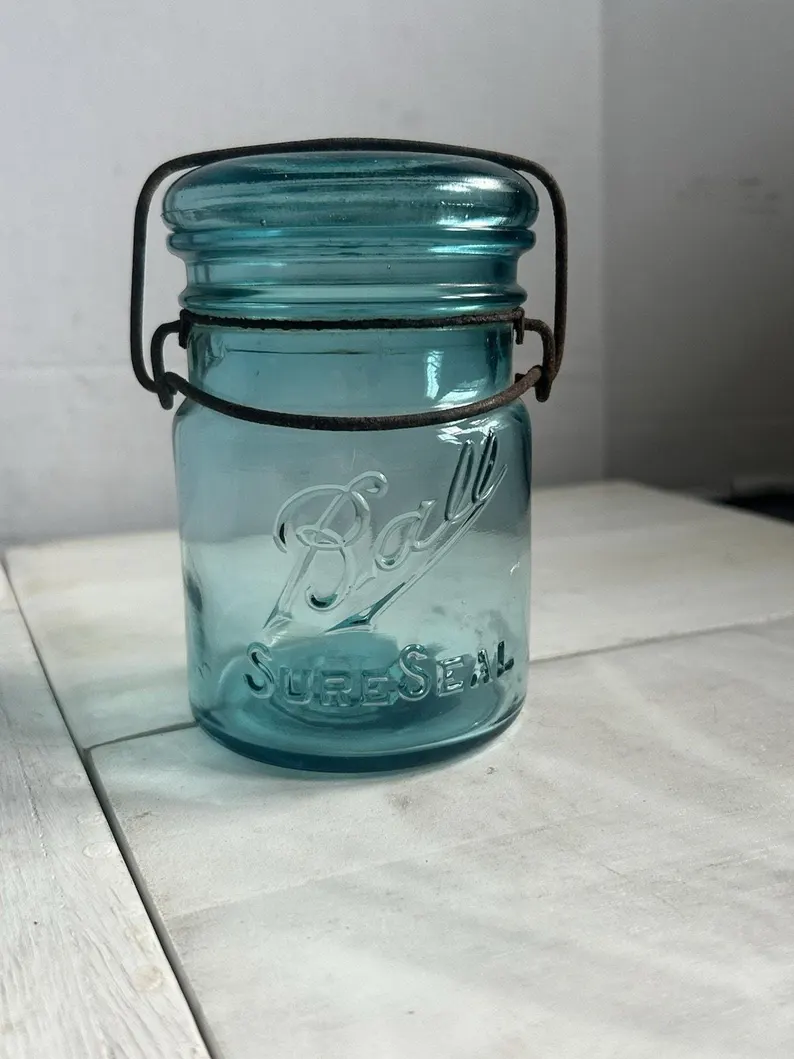 Ball Sure Seal Aqua Pint Jar