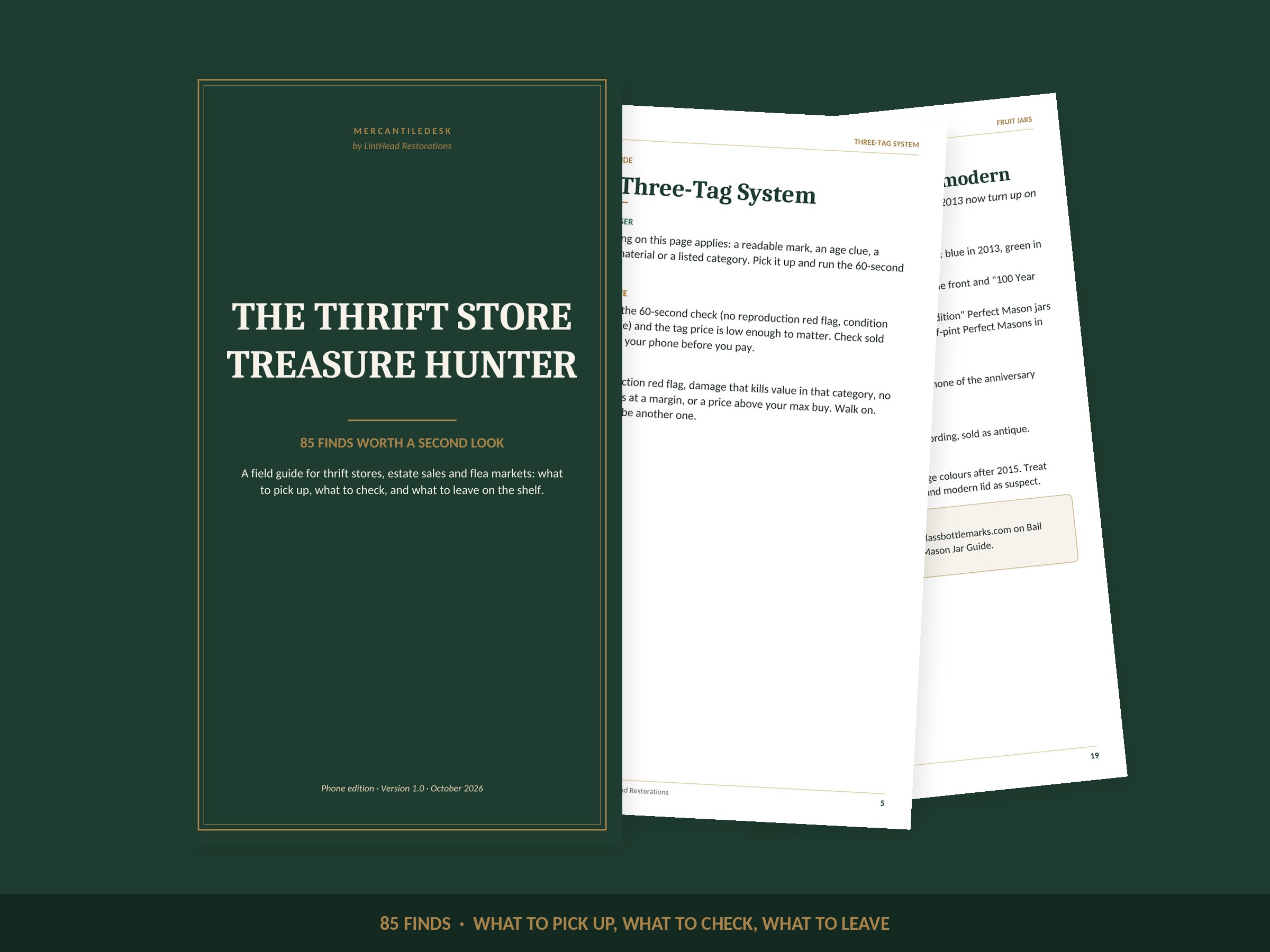 The Thrift Store Treasure Hunter — 85 Finds Worth a Second Look (Antique & Vintage Sourcing Field Guide)