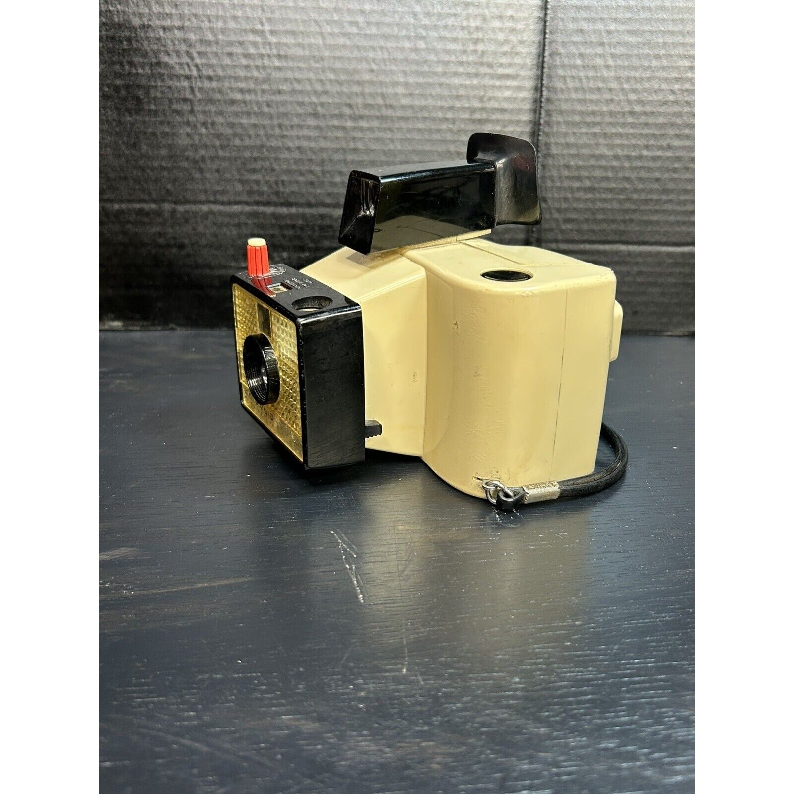 Polaroid Swinger Model 20 camera back view Made in USA