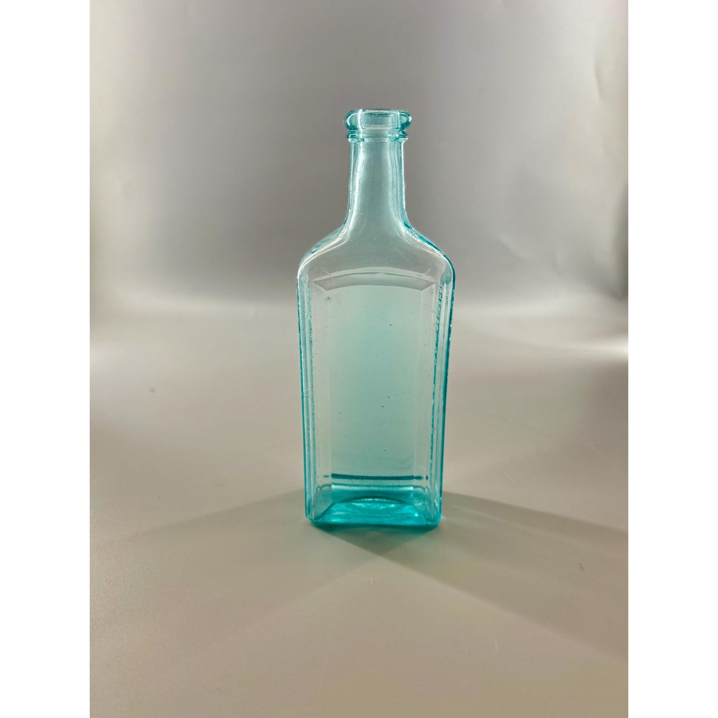 Antique Dr Greene’s Nervura Aqua Blue Patent Medicine Bottle c1890 Embossed Blood Nerve Remedy Apothecary Glass