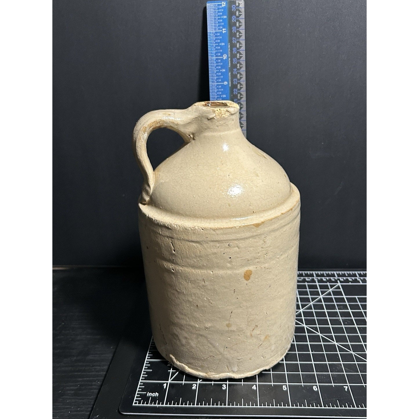 Antique 2 Gallon Stoneware Pottery Moonshine Whiskey Jug Crock Primitive