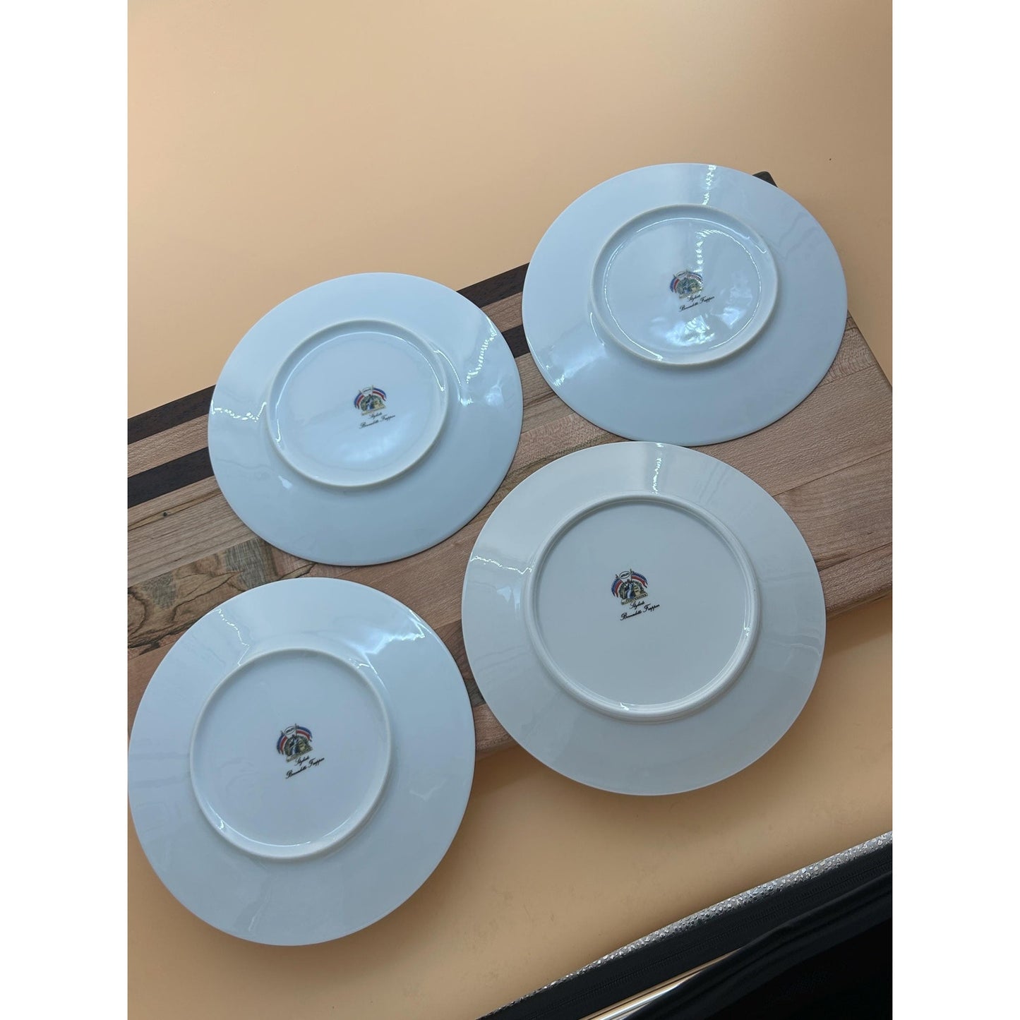 French Revolution Bicentennial Plate Set • Apilco France Porcelain • Bastille Lafayette Estates General • 1989 Wall Decor