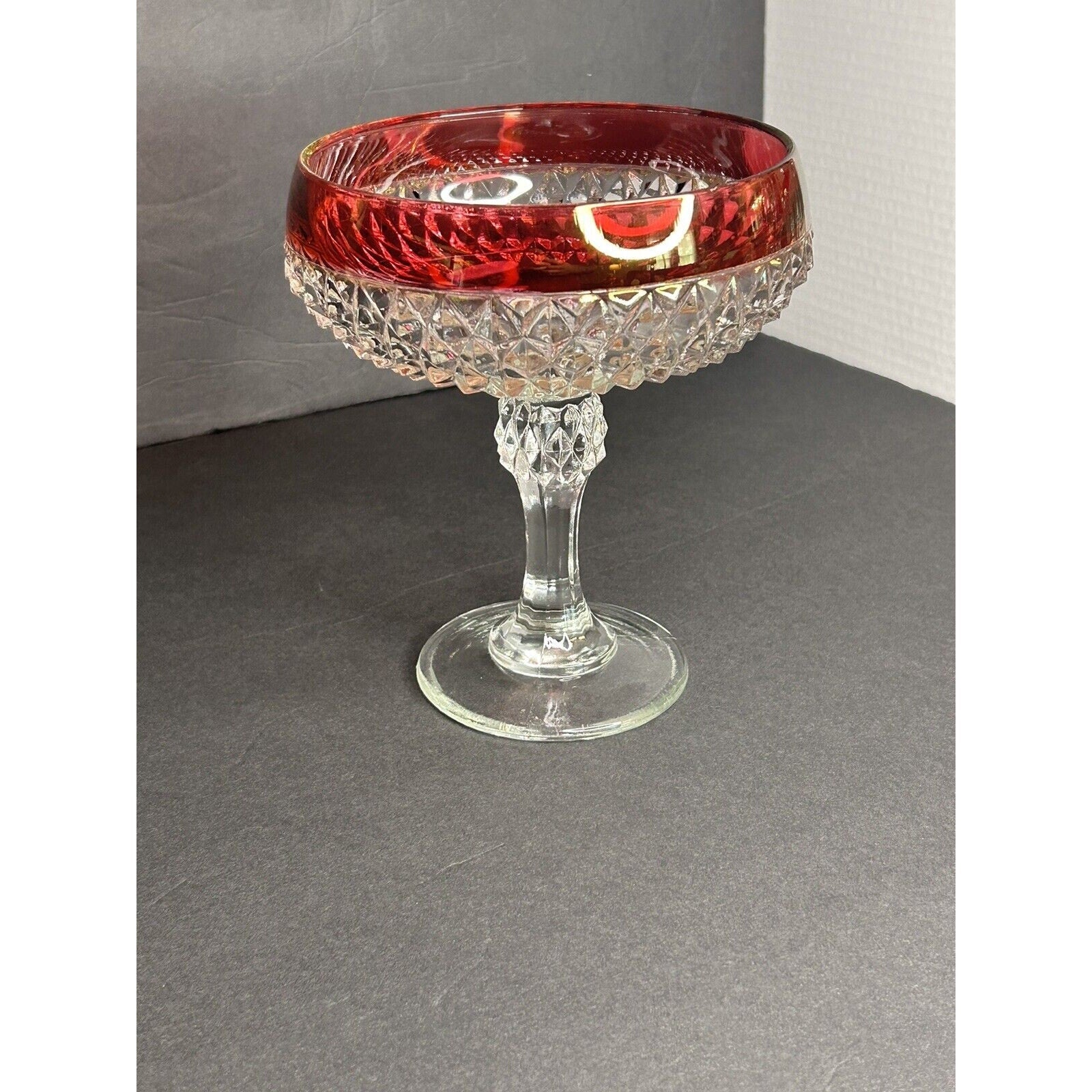 Ruby flash diamond point compote natural light color view