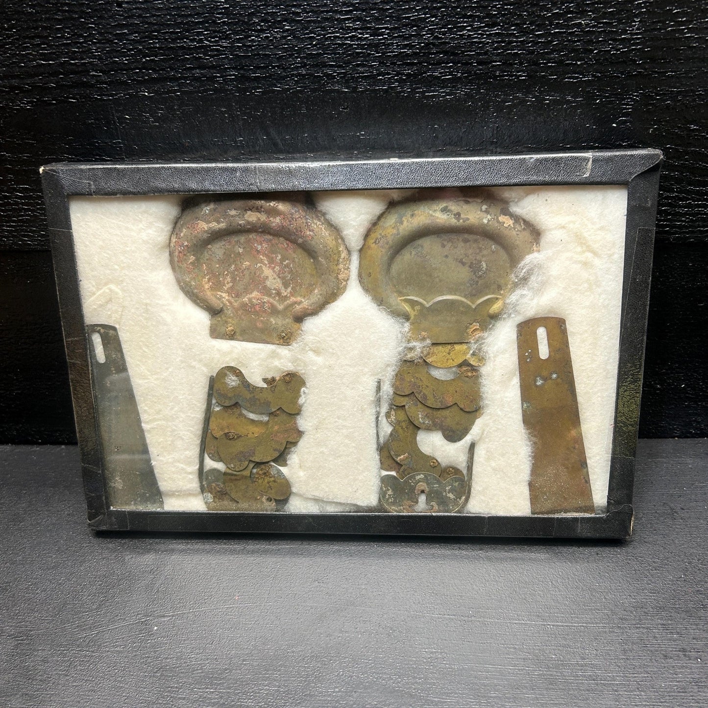 Museum Quality Archaeological Display • Prehistoric Old Copper Culture Native American Copper Celt & Spear Point Collection 1931. VERY RARE!