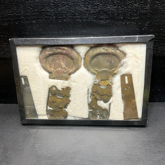 Museum Quality Archaeological Display • Prehistoric Old Copper Culture Native American Copper Celt & Spear Point Collection 1931. VERY RARE!