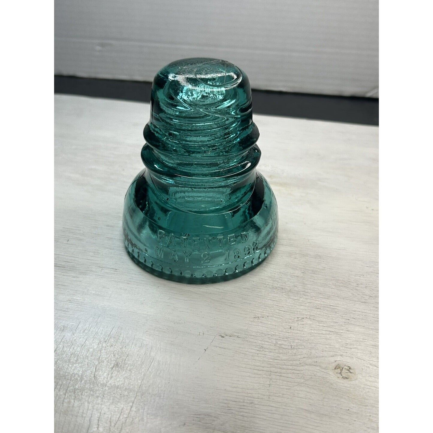 Rare Hemingray No 40 CD 152 aqua insulator drip points