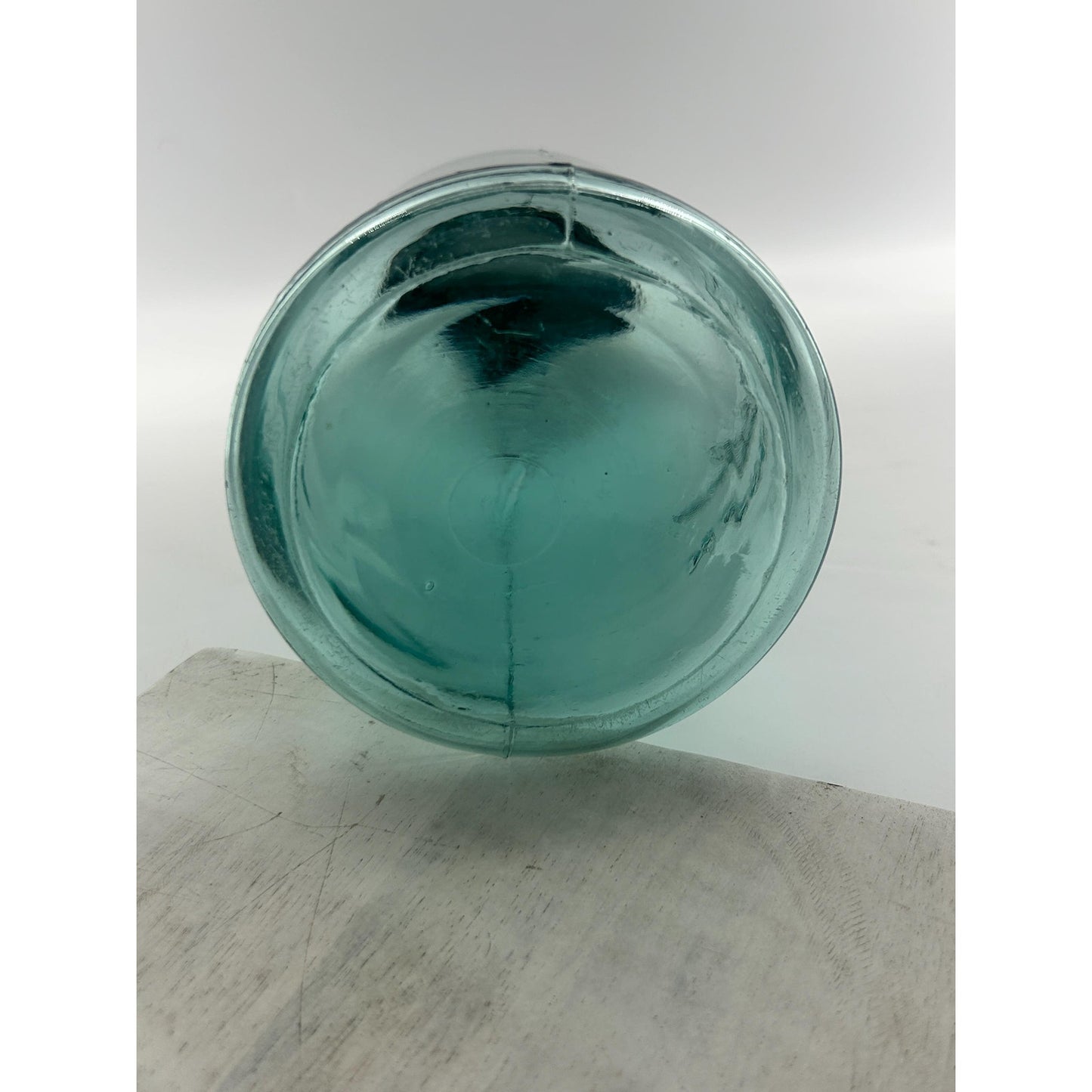Antique Ball Triple L Half Gallon Aqua Mason Jar 1900–1910 Early Script Fruit Jar Ball Bros Glass Embossed Original Zinc Lid