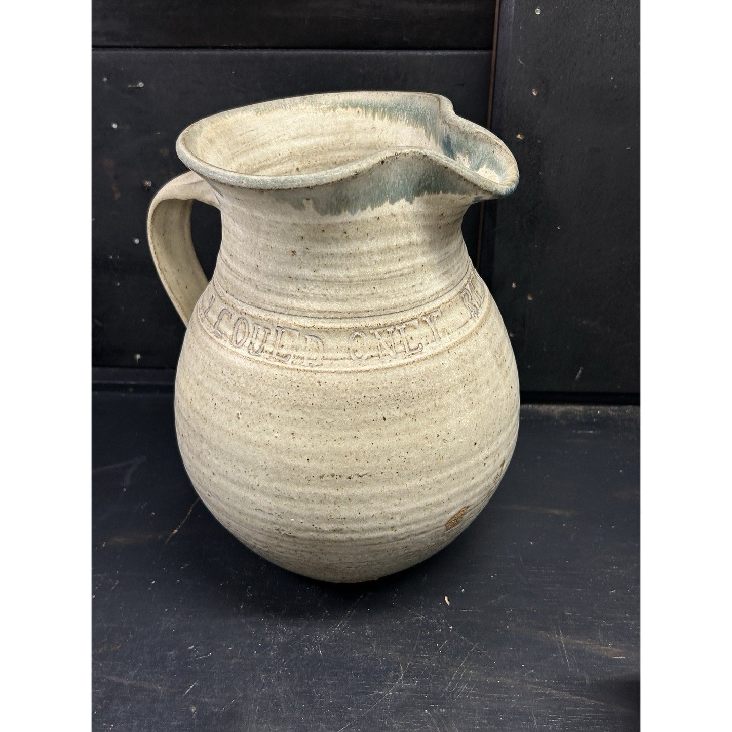 Vintage 1974 Studio Pottery Jug Orzel Signed – If I Could Only Remember My Name