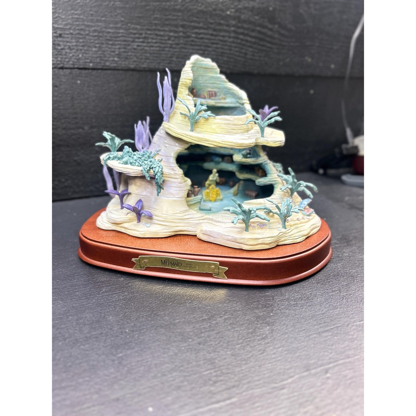 Disney Enchanted Places Ariel’s Secret Grotto Scene • Little Mermaid Classics Collection Figurine • Rare Retired 1990s Sculpture. See Pics!