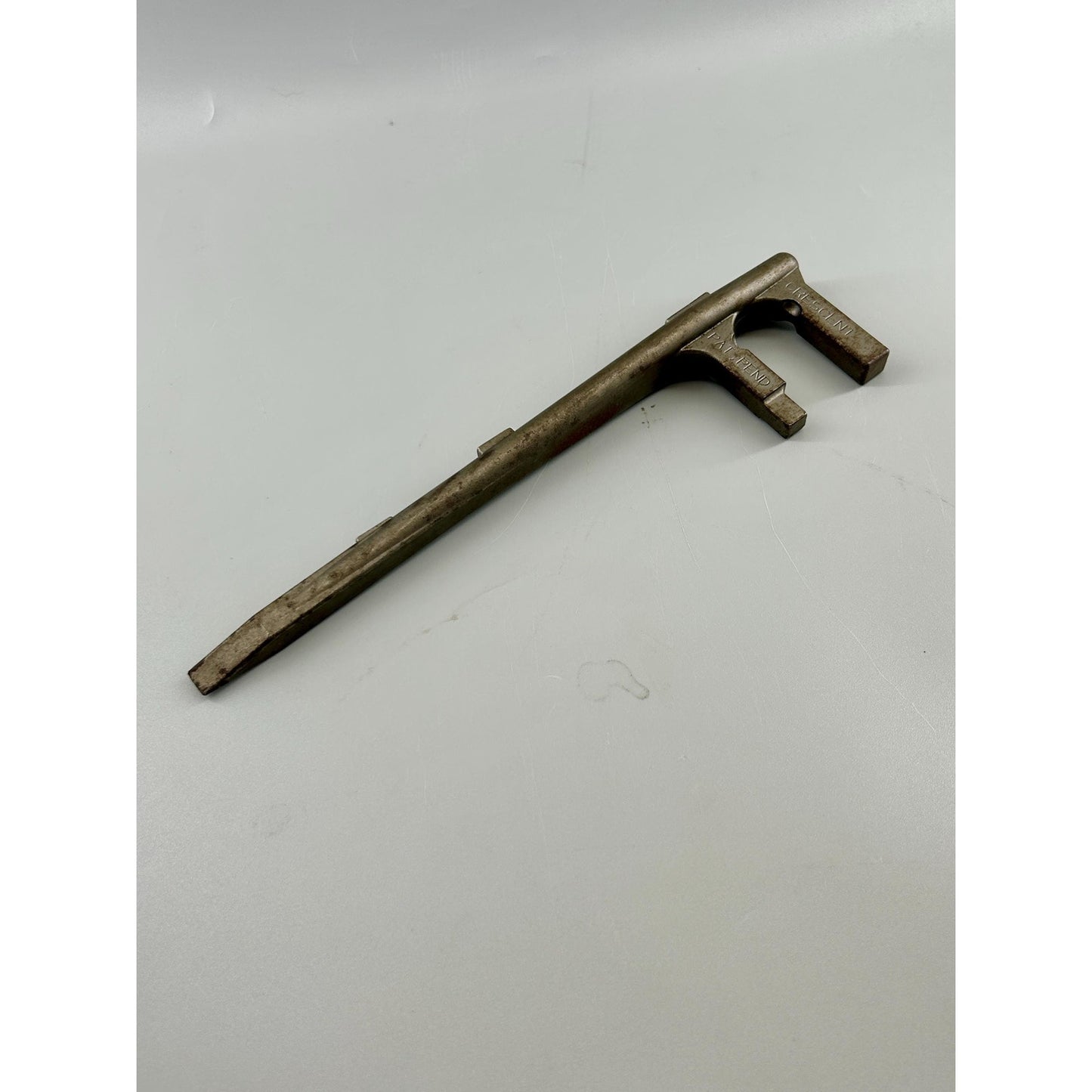 Rare Vintage Crescent Tool Co Pat Pend Valve Wheel Wrench Industrial Utility Fire Service Tool c1930s