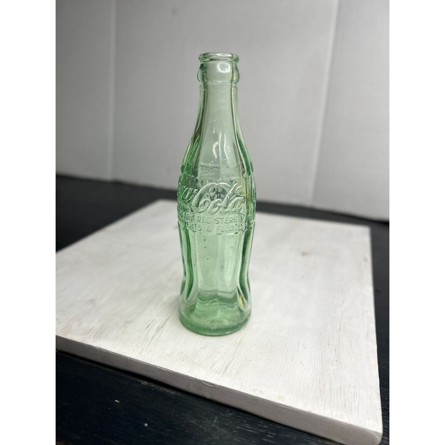 1939 WWII Coke Waycross GA hobbleskirt bottle back view