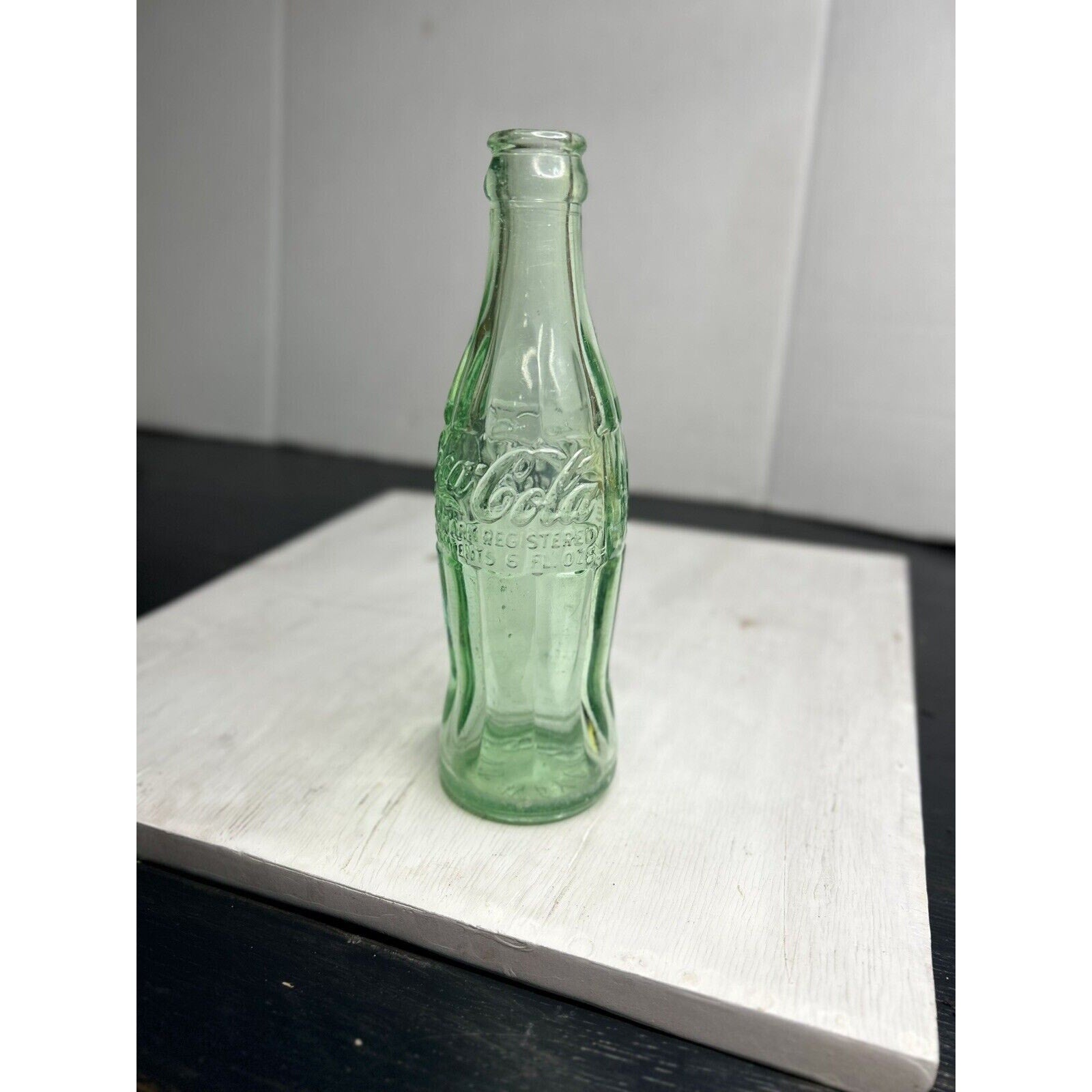 1939 WWII Coke Waycross GA hobbleskirt bottle back view