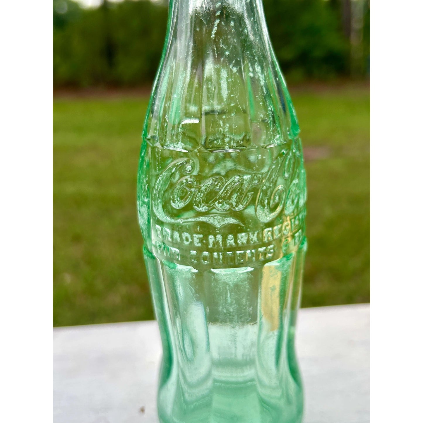 Vintage 1938 Savannah GA Coca-Cola Bottle Chattanooga Glass D-105529 6 Oz Embossed Hobbleskirt Coke Bottle