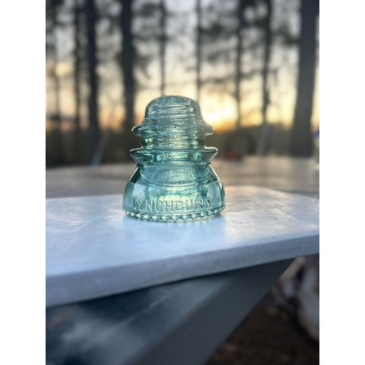Gorgeous Light Aqua Blue Lynchburg No 44 Glass Insulator Made In USA