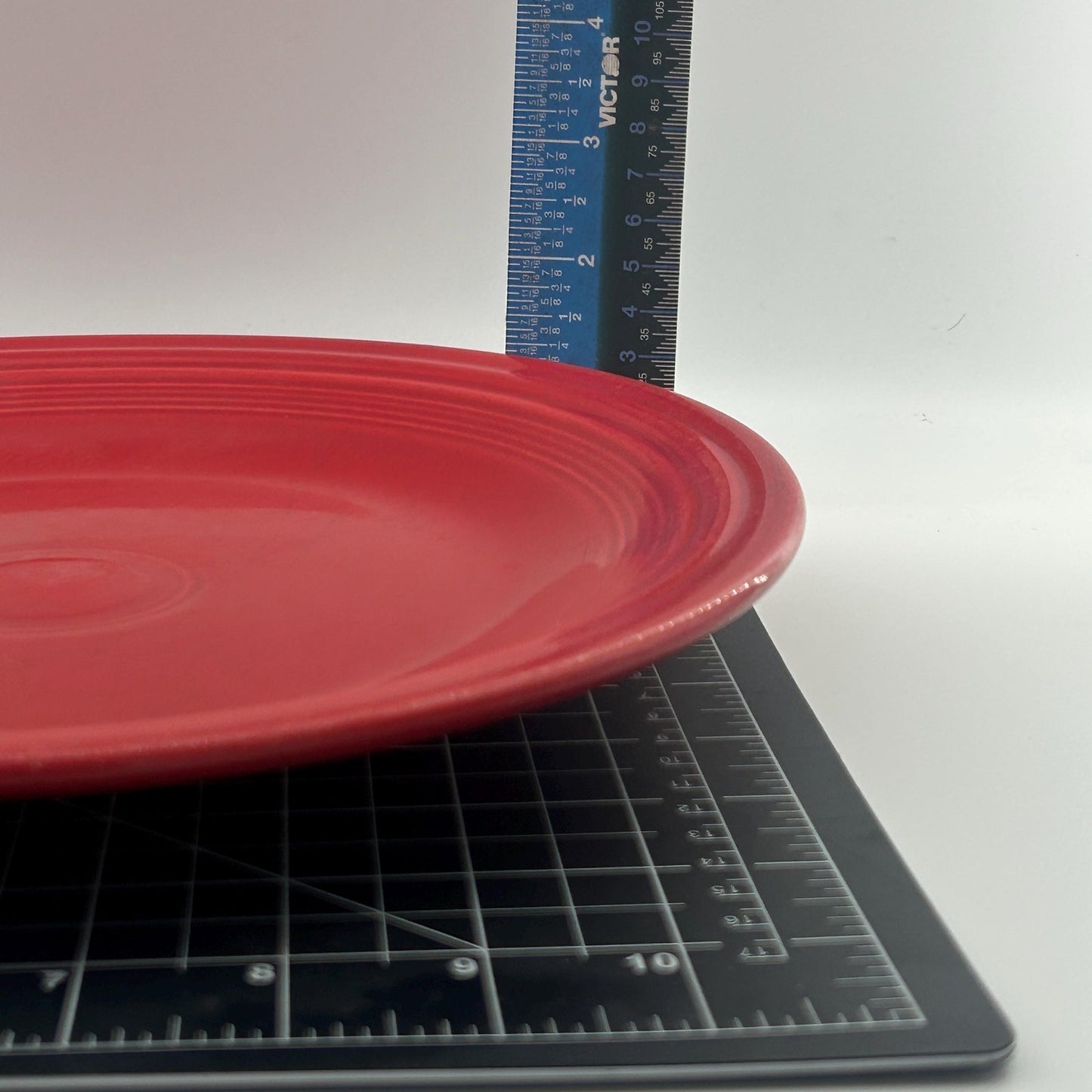 Vintage Red Fiestaware Plates Set of 3 | Homer Laughlin Fiesta Red Dinner Plates