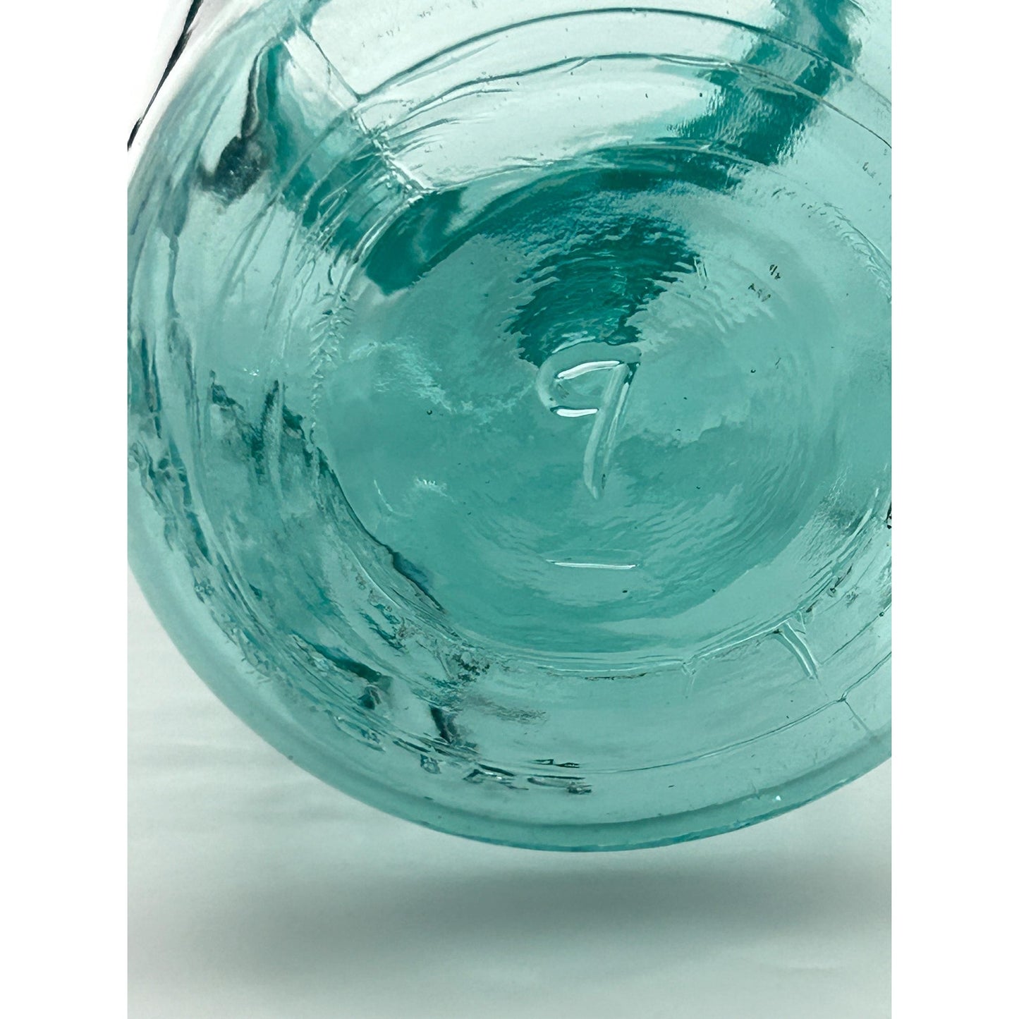 Antique Ball Ideal Aqua Blue Mason Jar Wire Bail Glass Lid Pat July 14 1908 Deep Embossed Fruit Jar Vintage Canning Jar Farmhouse Kitchen