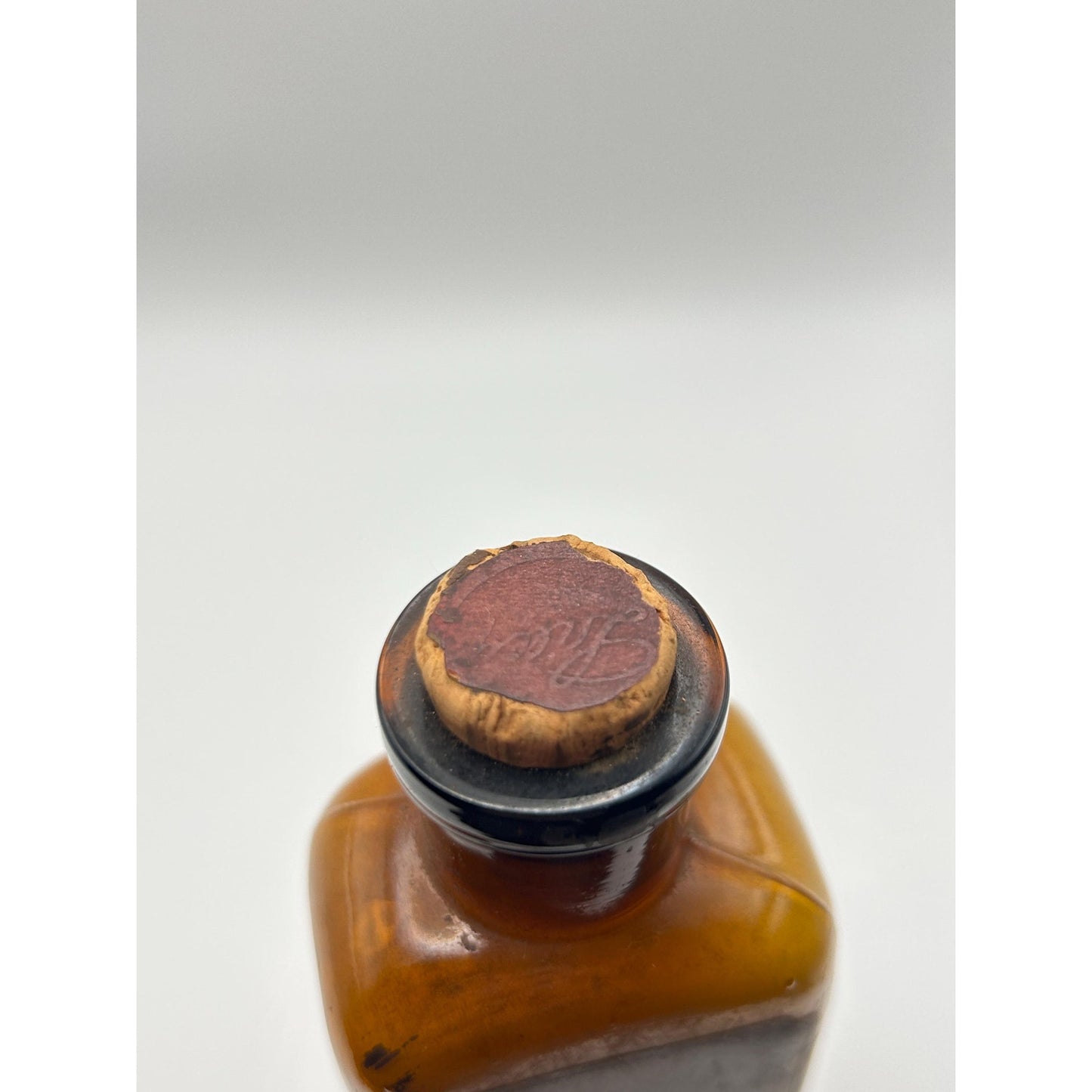 Antique Eli Lilly Calcium Sulphide Tablet Bottle w/ Original Contents & Cork