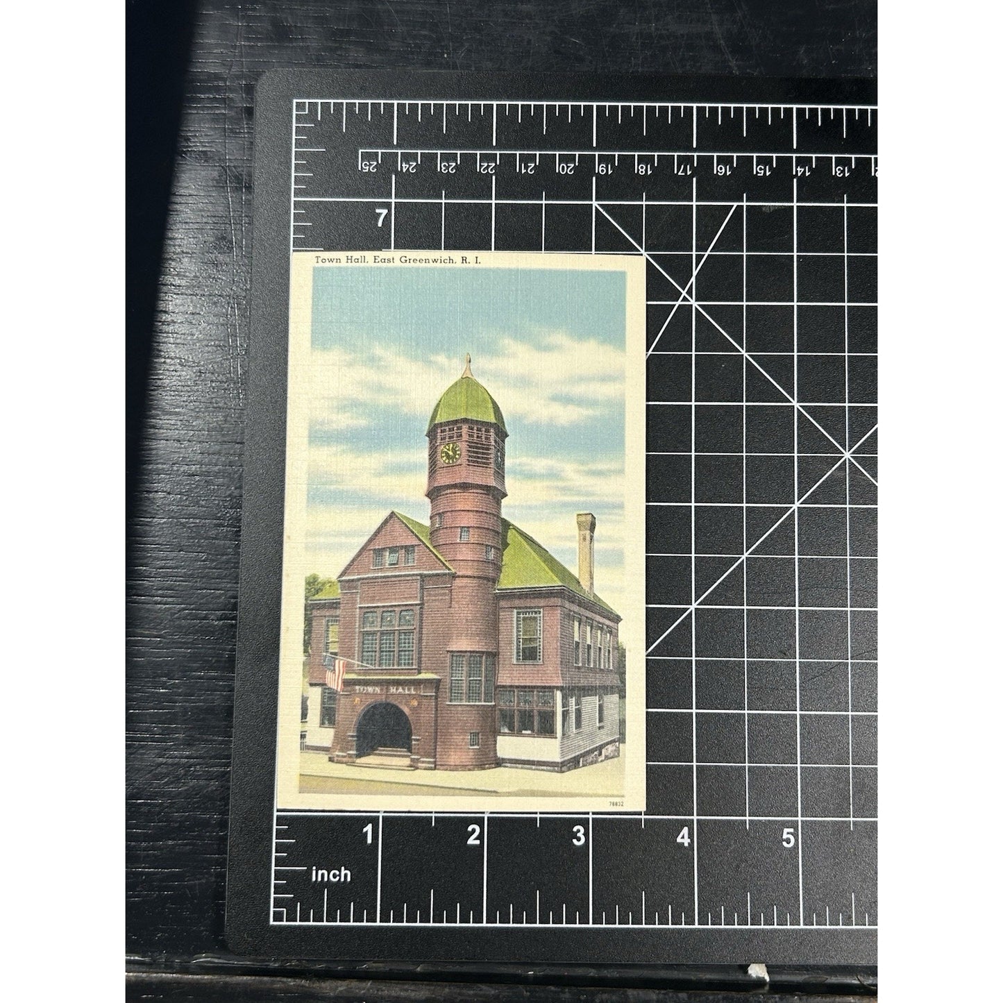 WWII 1940s Rhode Island Town Hall, East Greenwich, R.I. Vintage Postcard. New!