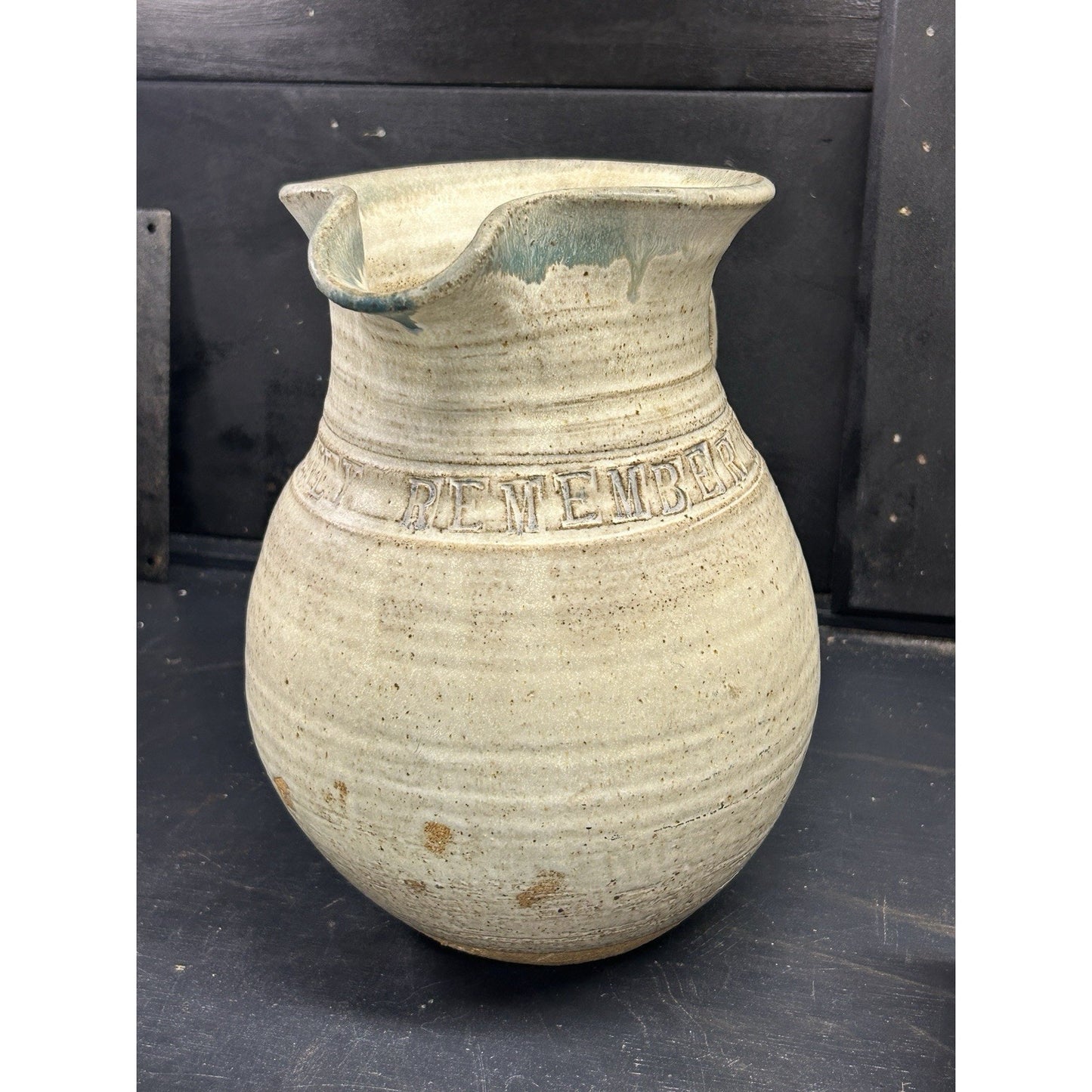 Vintage 1974 Studio Pottery Jug Orzel Signed – If I Could Only Remember My Name