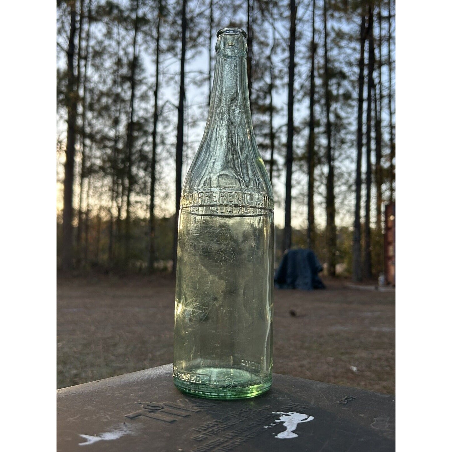 Vernors Ginger Ale bottle Detroit embossed all angles