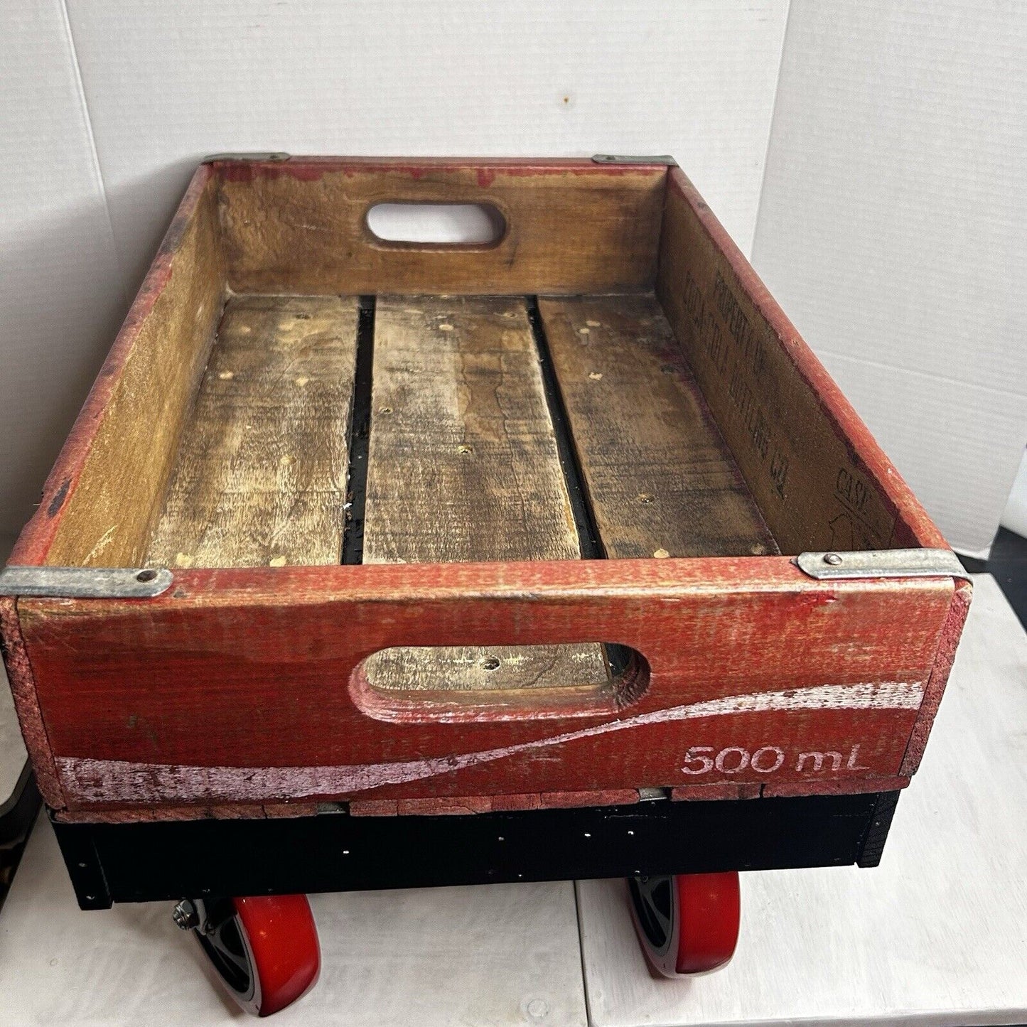 Custom-Built Restored Coca-Cola Wagon — One of a Kind — Lockable Wheels — RestoMod Display Piece