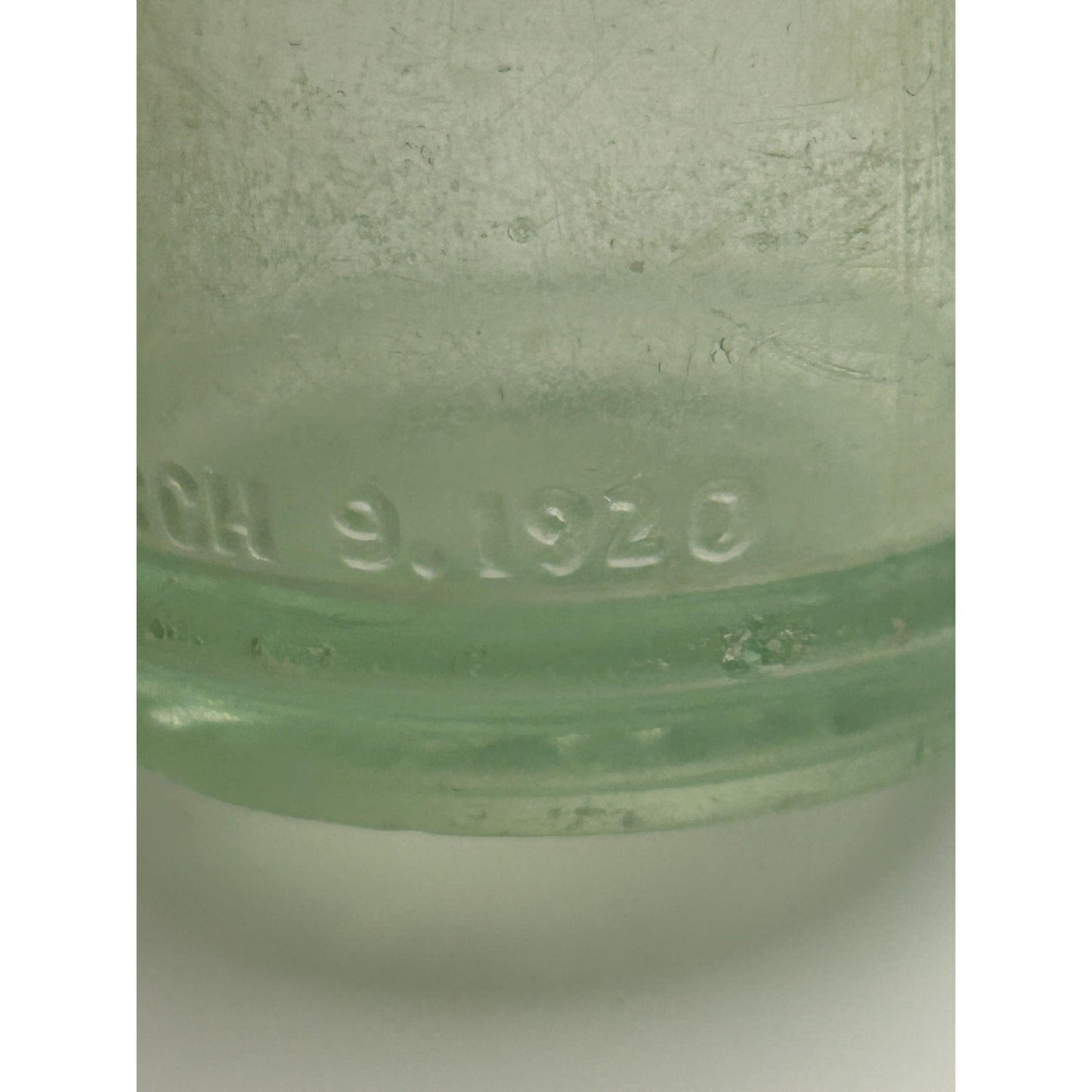Antique NuGrape Soda Bottle, Savannah Georgia, Embossed 6 oz Green Glass, Patented March 9 1920 . Scarce vintage bottle. Savannah , GA