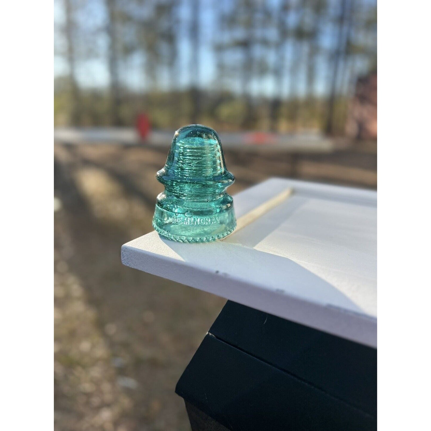 Antique Hemingray No. 19 CD 162 Green Glass Insulator — SDP — Heavy Bubbles — Uncommon Form
