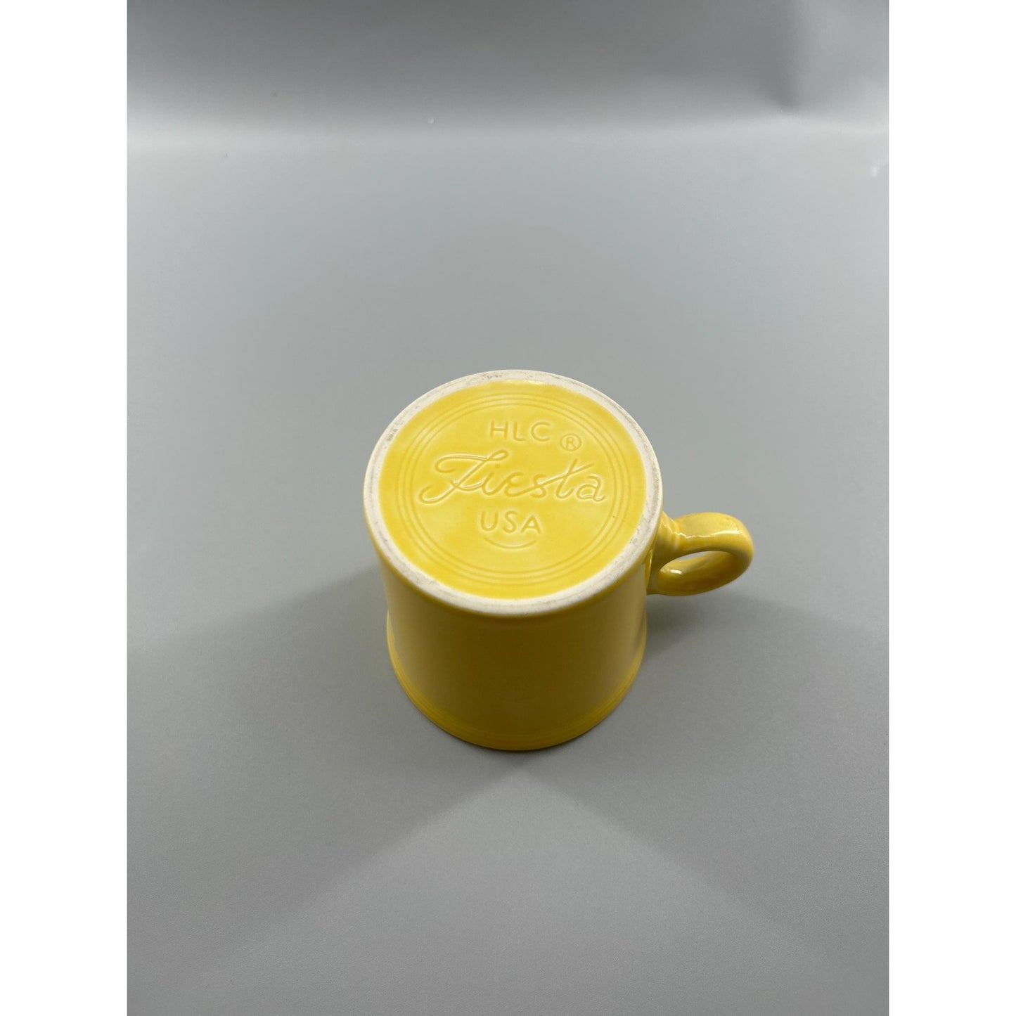 Vintage Fiestaware Yellow Cup HLC Fiesta USA Homer Laughlin Coffee Mug