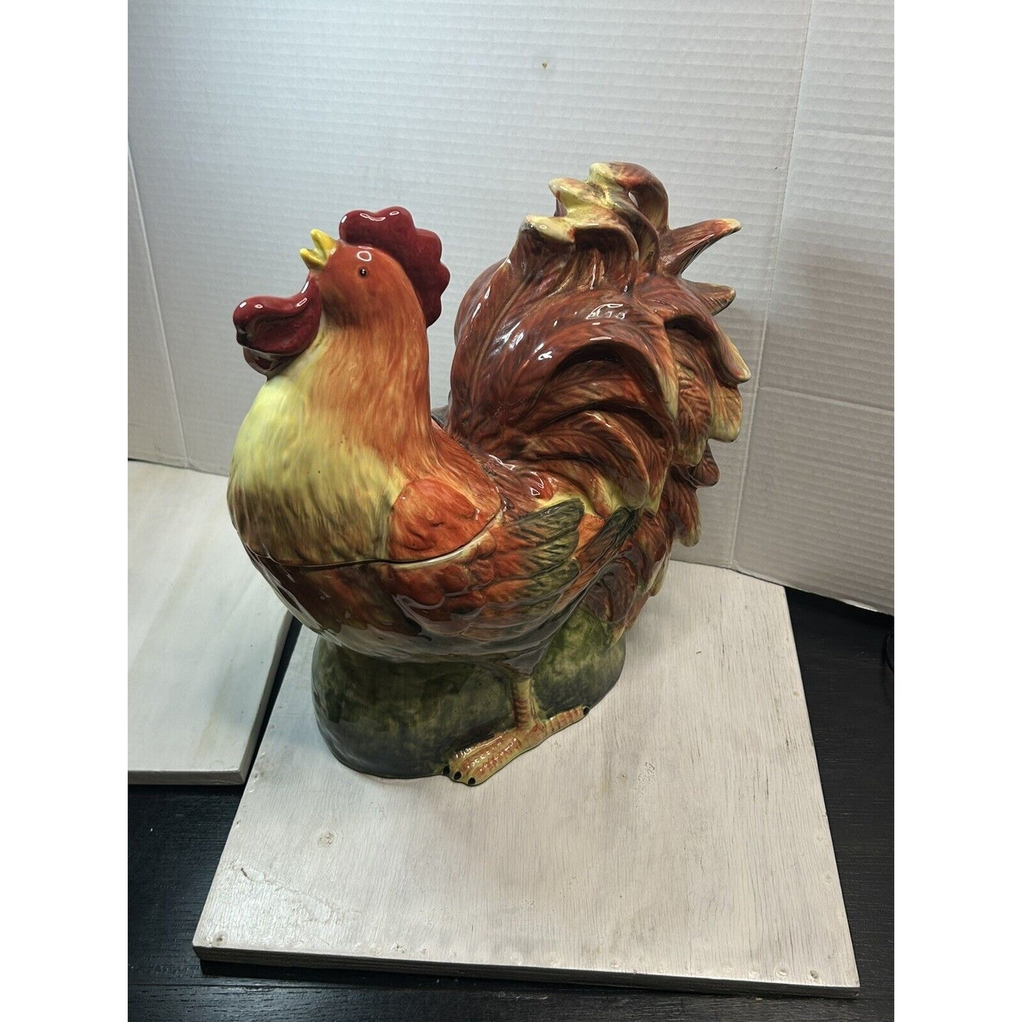 Certified International Susan Winget Large Rooster Cookie Jar Farmhouse Chicken