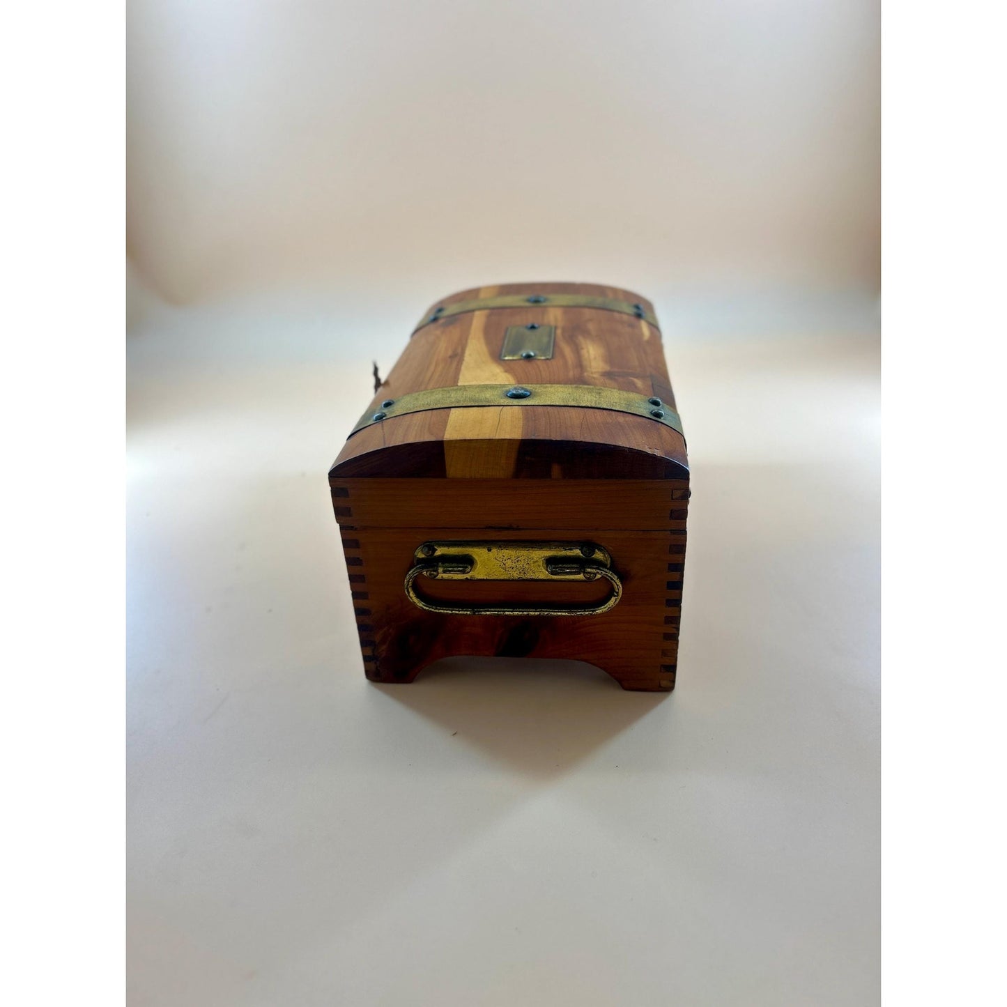 Antique Cedar Jewelry Box McGraw Box Co 1926 Patent Art Deco Cedar Keepsake Chest Vintage Wooden Jewelry Chest Dovetail Cedar Trinket Box
