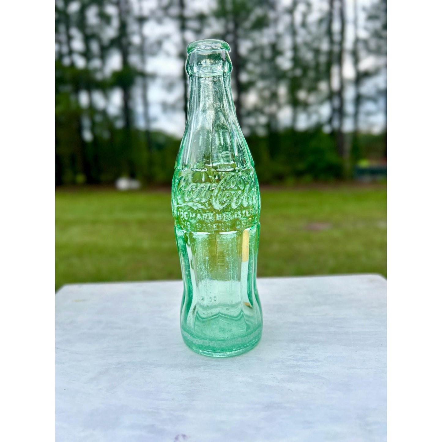Vintage 1938 Savannah GA Coca-Cola Bottle Chattanooga Glass D-105529 6 Oz Embossed Hobbleskirt Coke Bottle