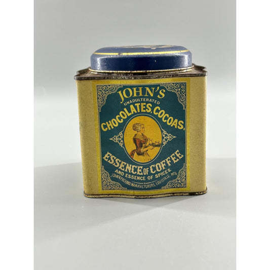 Antique John Packard Essence of Coffee Tin Victorian Advertising Louisville KY