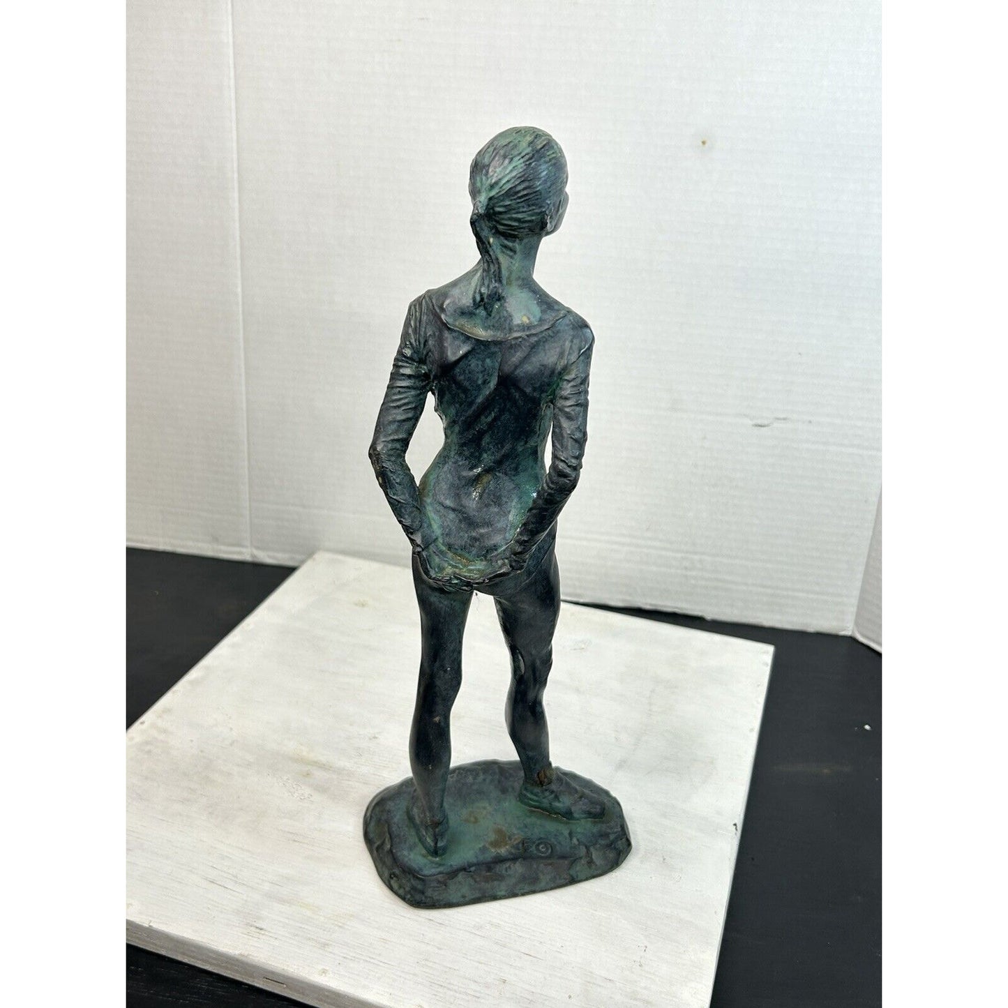 Cipriano signed dance figurine 14 inch base mark