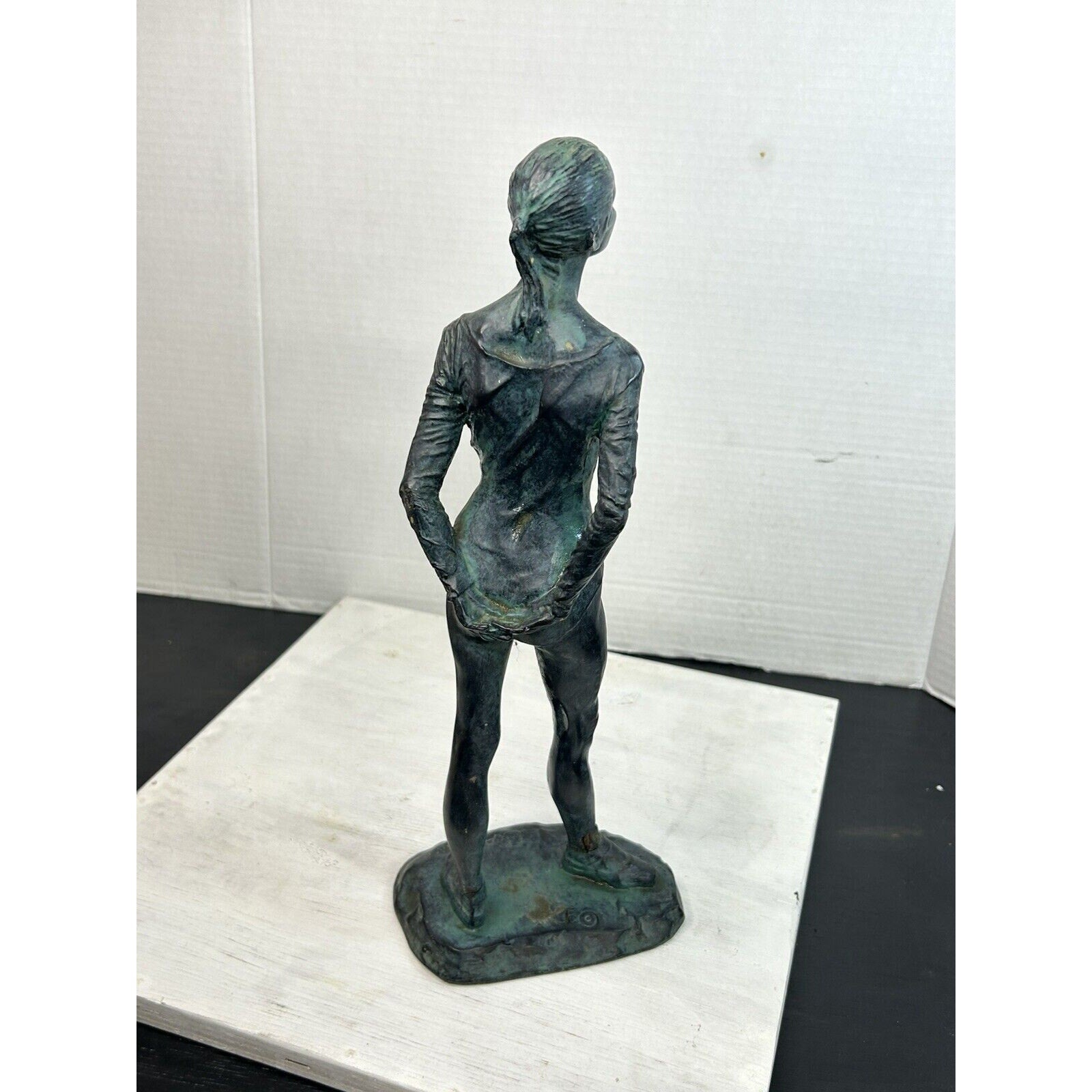 Cipriano signed dance figurine 14 inch base mark