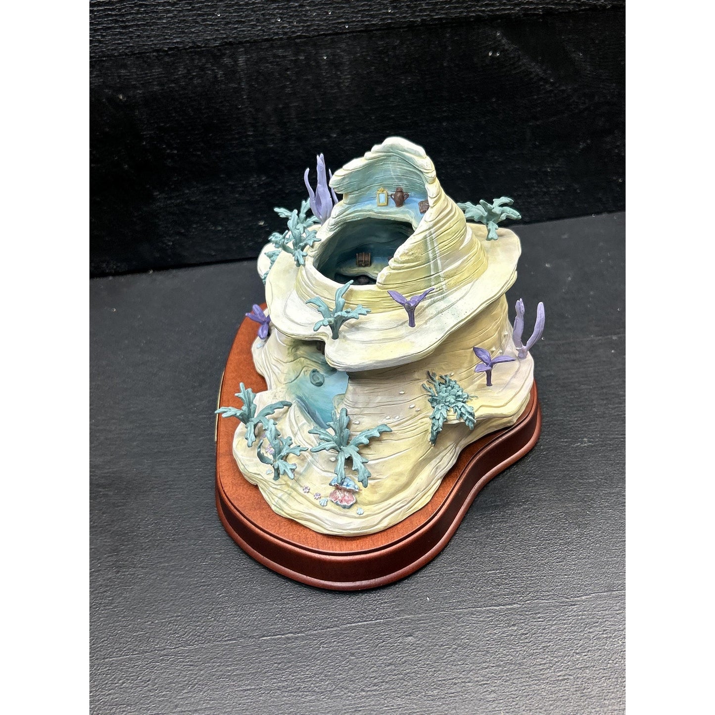 Disney Enchanted Places Ariel’s Secret Grotto Scene • Little Mermaid Classics Collection Figurine • Rare Retired 1990s Sculpture. See Pics!