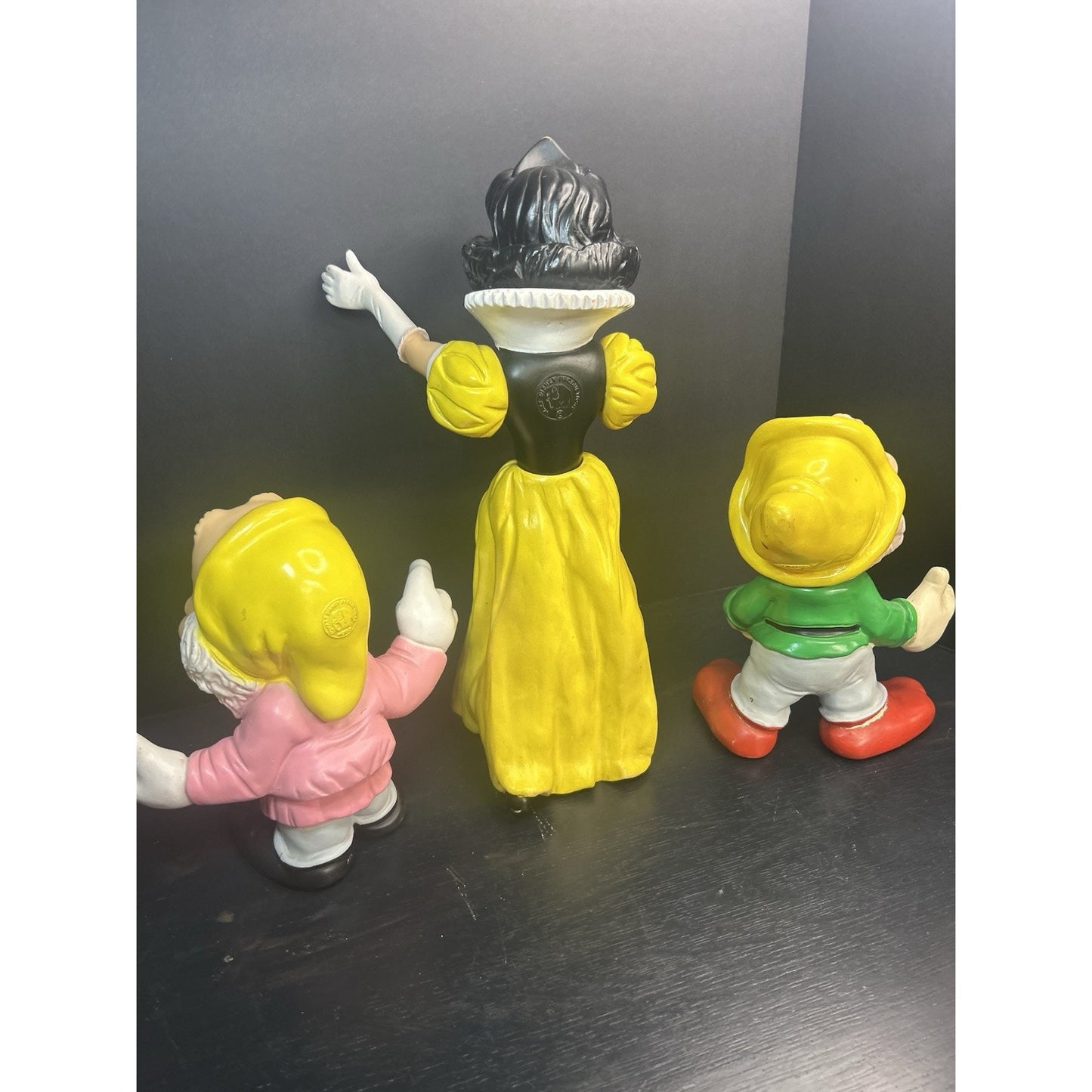 Vintage Disney 1963 Italy rubber squeaky toy set overall
