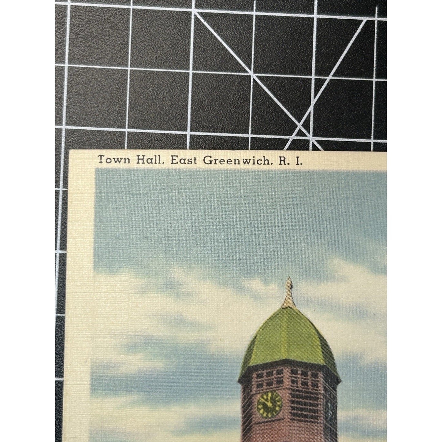 WWII 1940s Rhode Island Town Hall, East Greenwich, R.I. Vintage Postcard. New!