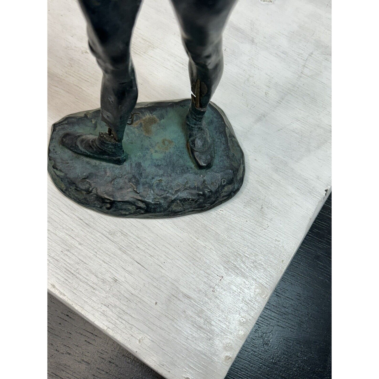 Vintage Cipriano Signed Ballerina Art Dance Sculpture 14" Figurine