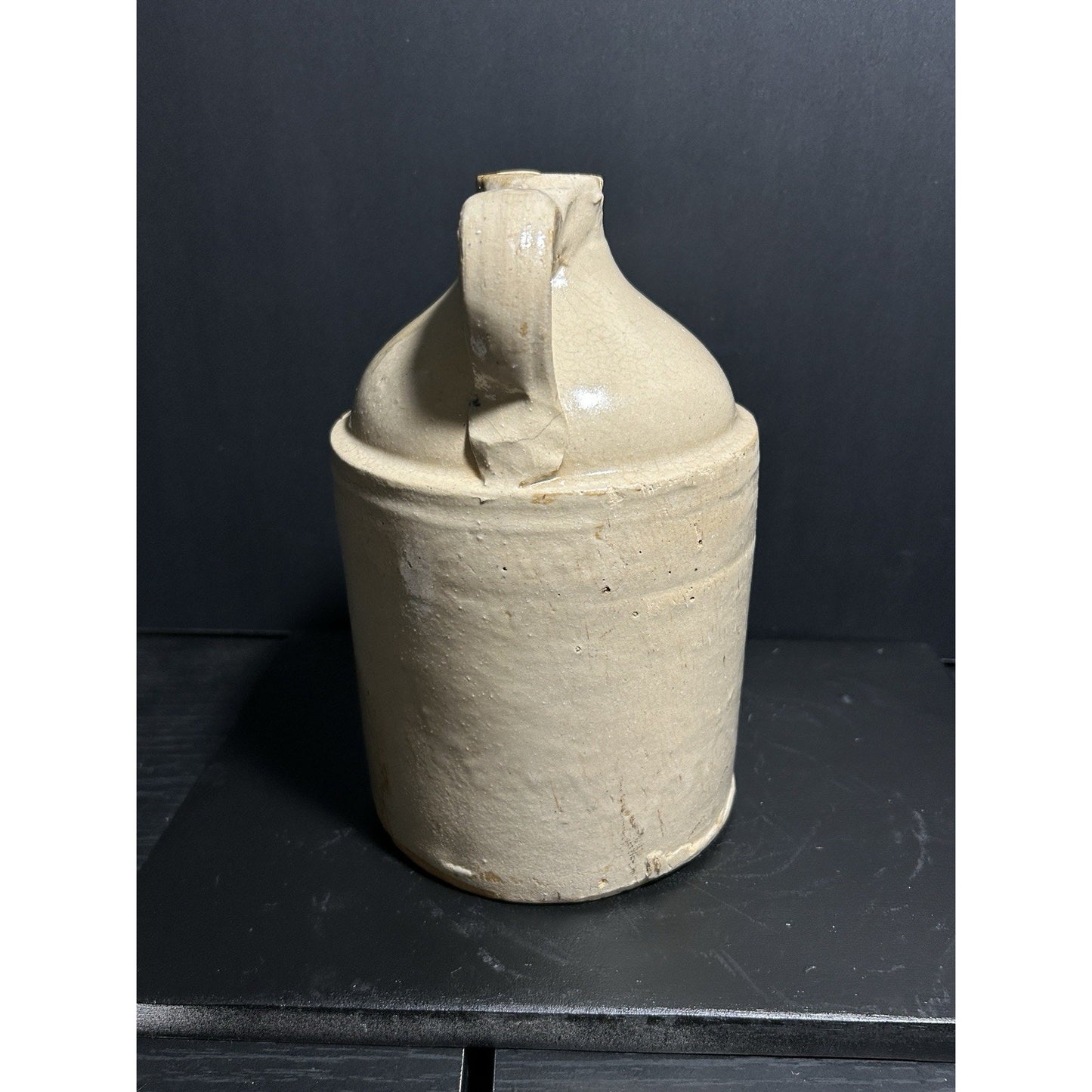 Antique 2 Gallon Stoneware Pottery Moonshine Whiskey Jug Crock Primitive