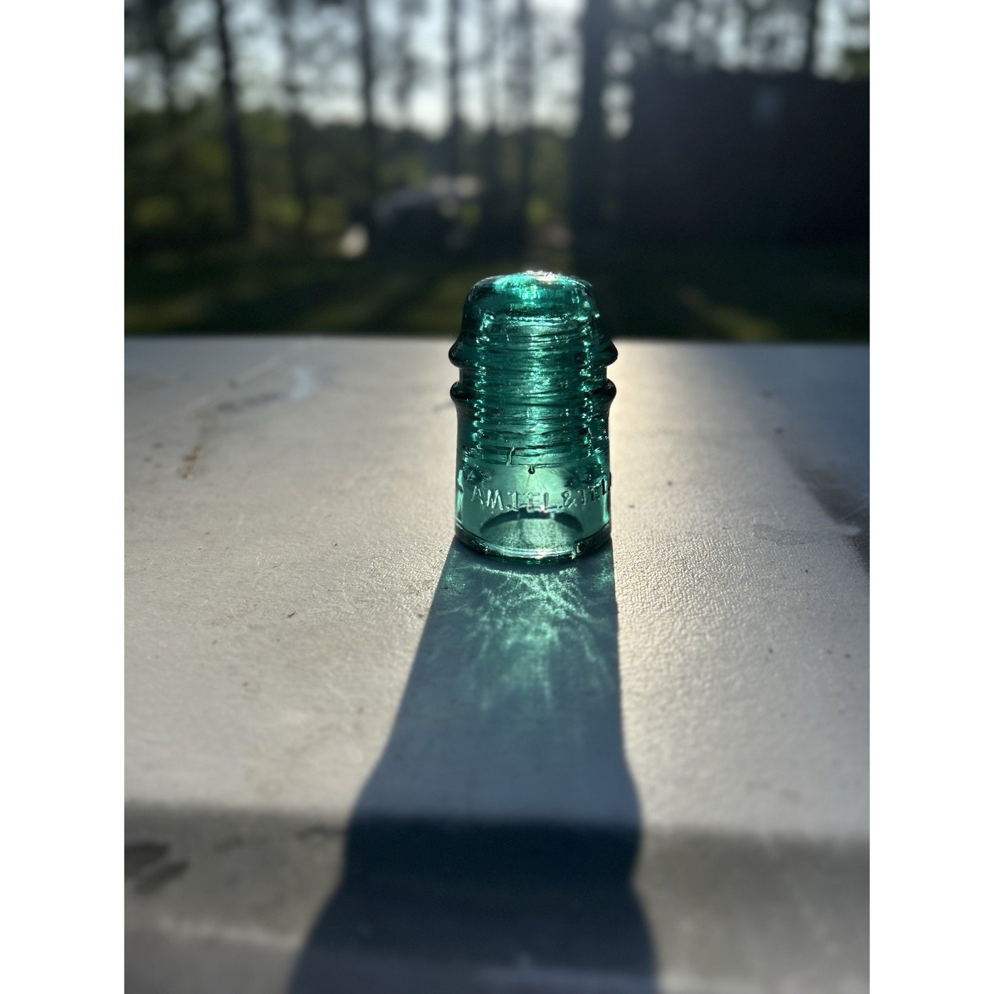 Ice green AM TEL CO insulator light transparency color display