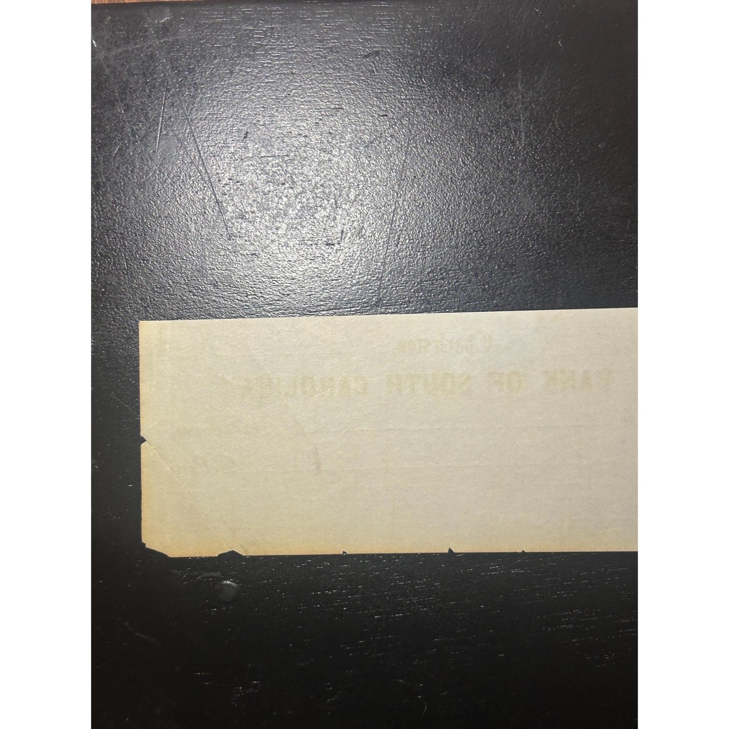 Antique Bank of South Carolina Check Charleston SC | 1800s Blank Bank Note Form | Southern Ephemera Paper Collectible. Very rare civil war!
