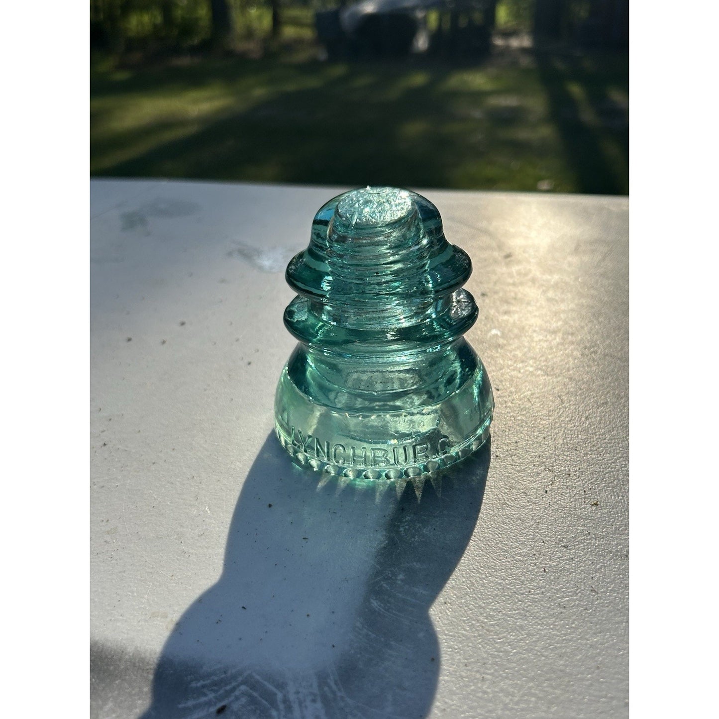 Lynchburg No. 44 CD 154 Ice Blue Glass Insulator — Rare Variant — USA
