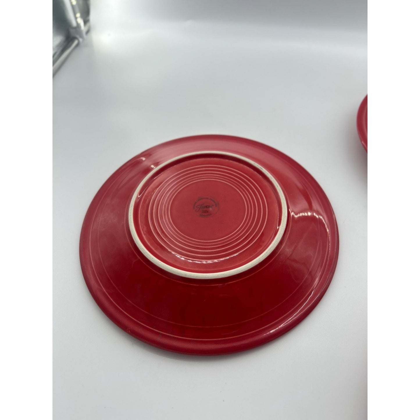 Vintage Red Fiestaware Plates Set of 3 | Homer Laughlin Fiesta Red Dinner Plates