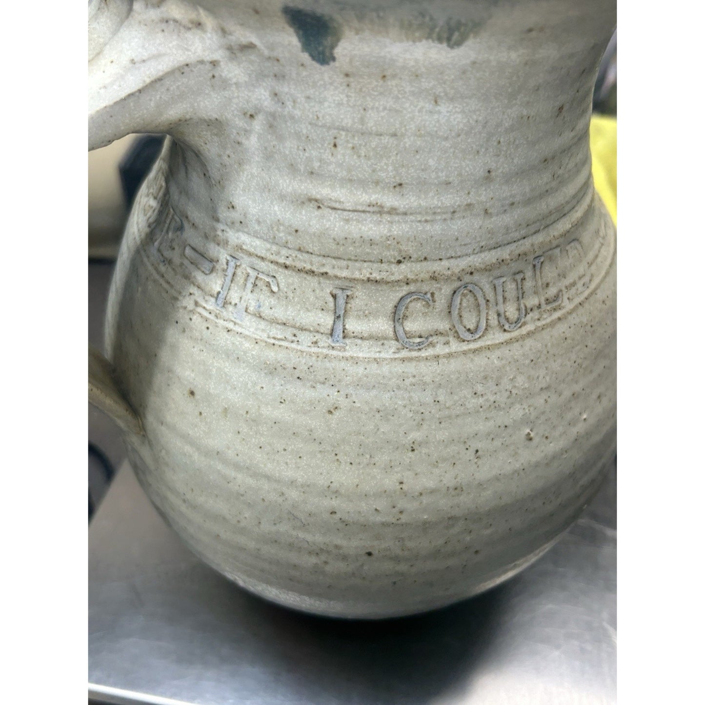 Vintage 1974 Studio Pottery Jug Orzel Signed – If I Could Only Remember My Name
