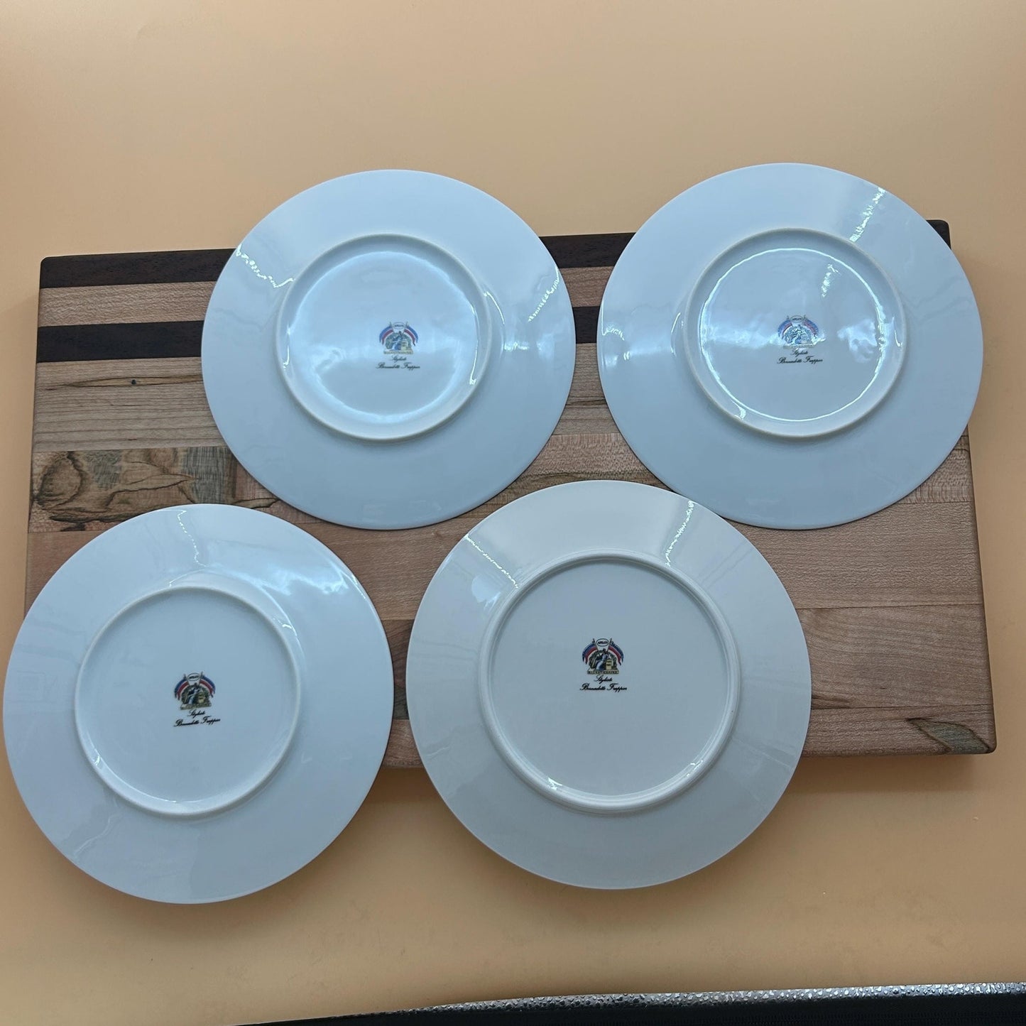 French Revolution Bicentennial Plate Set • Apilco France Porcelain • Bastille Lafayette Estates General • 1989 Wall Decor