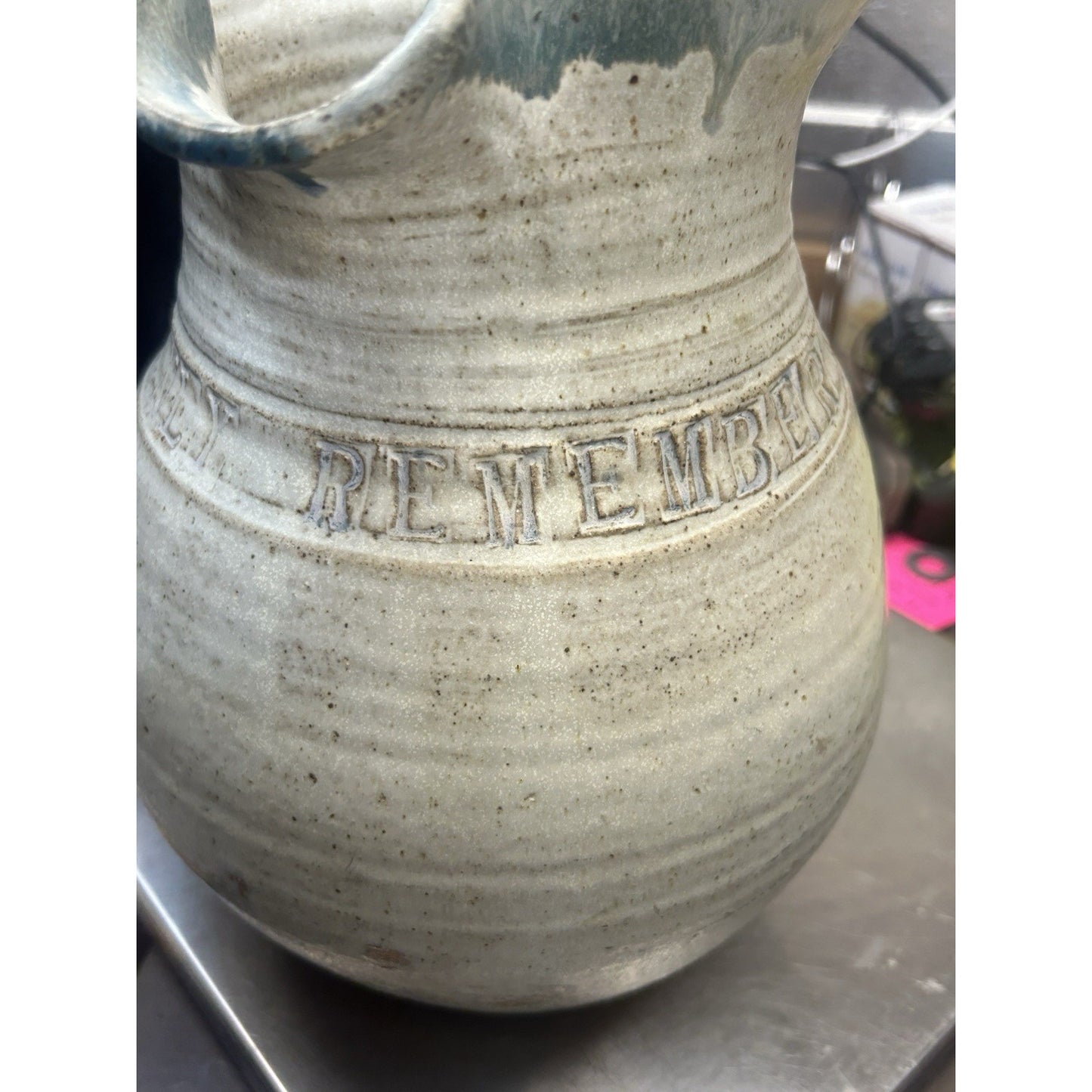 Vintage 1974 Studio Pottery Jug Orzel Signed – If I Could Only Remember My Name